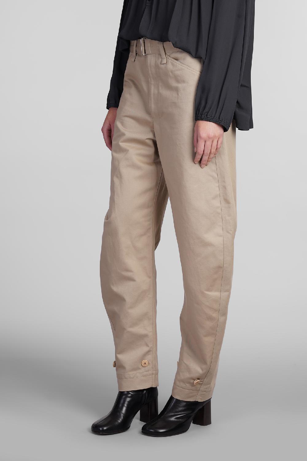 Deliberti LEMAIRE Pantalone In Cotone Beige Cod. 409010 - Deliberti The Luxury Shopping