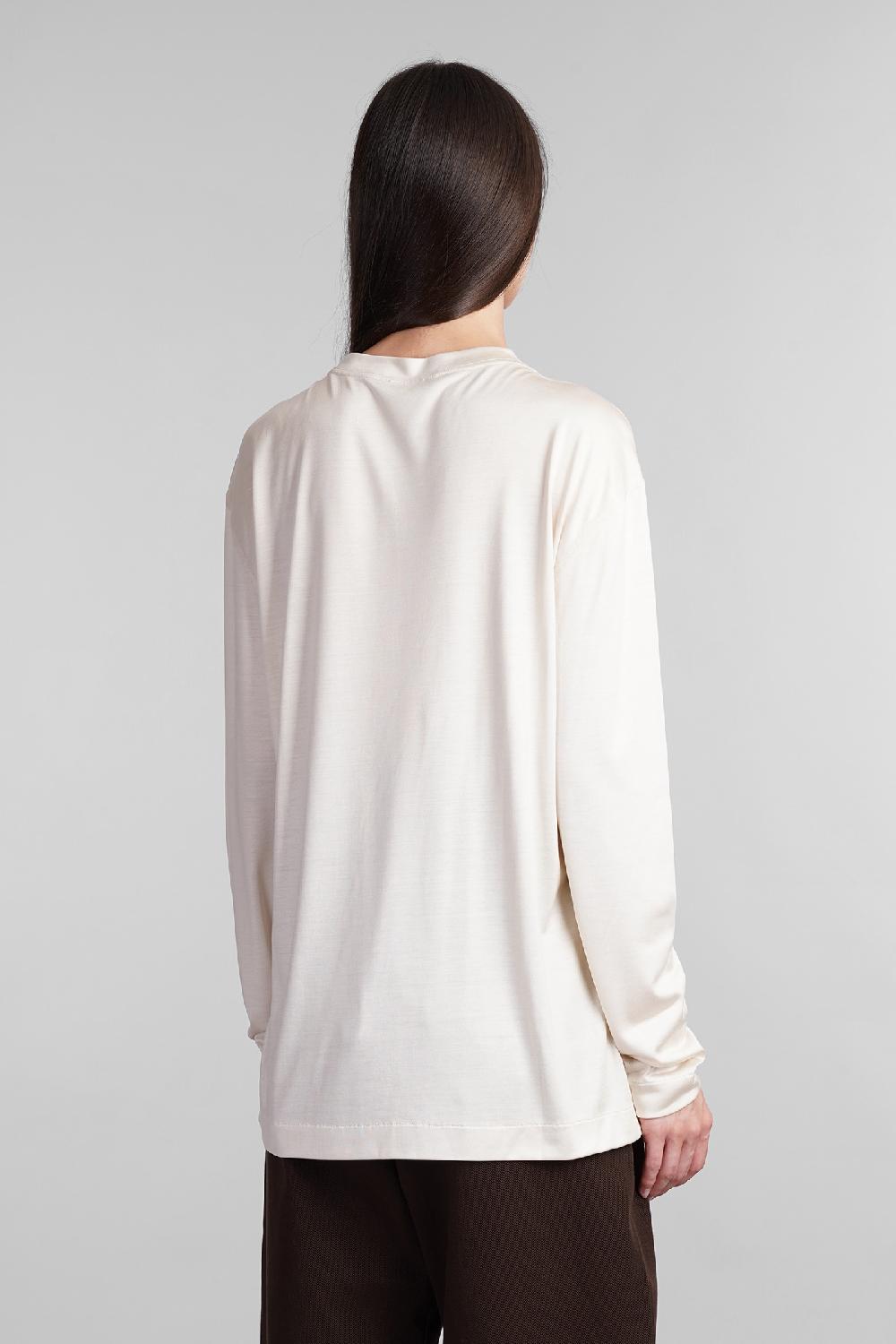 Deliberti LEMAIRE T-shirt In Seta Beige Cod. 404530 - Deliberti The Luxury Shopping
