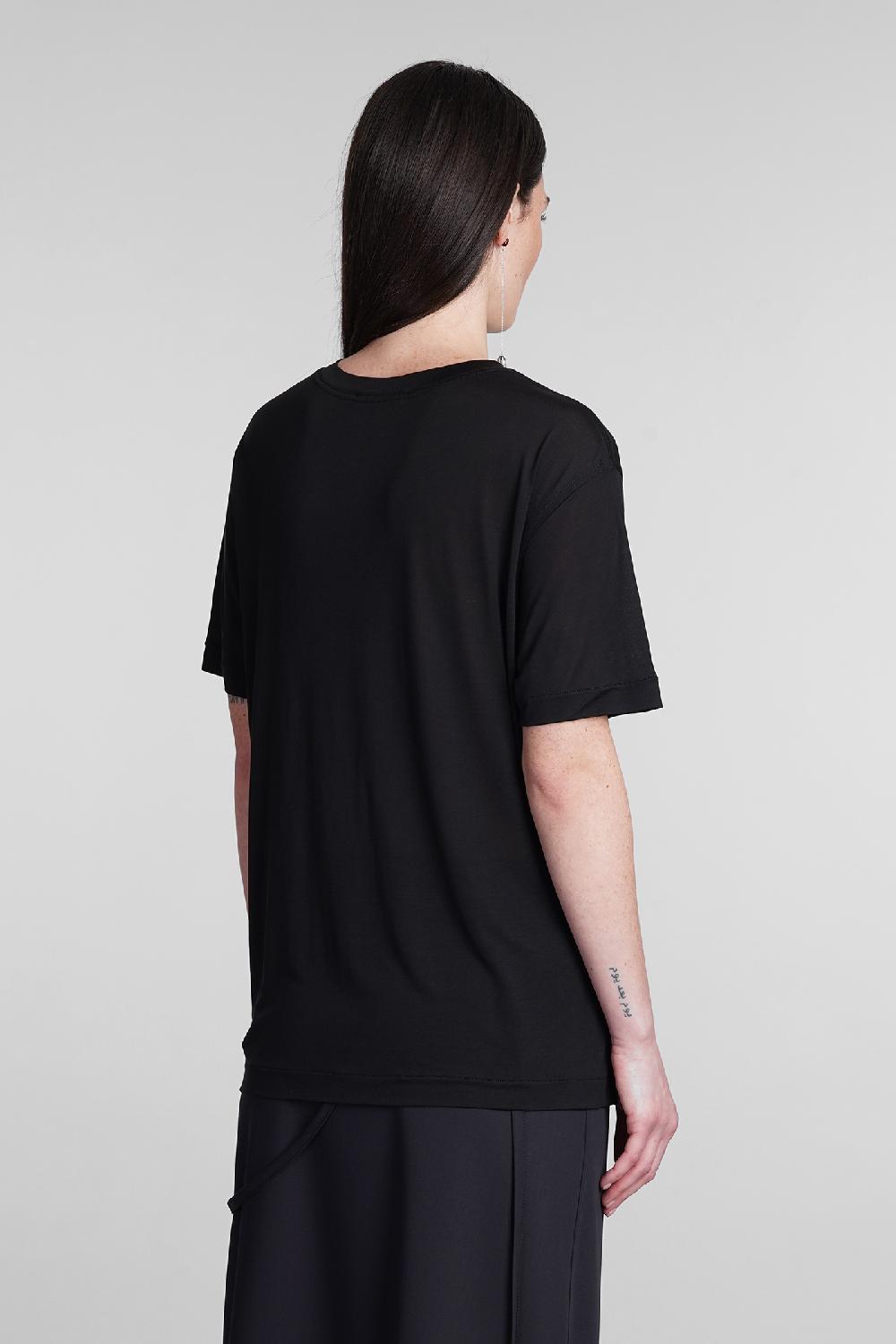Deliberti LEMAIRE T-shirt In Seta Nera Cod. 394714 - Deliberti The Luxury Shopping