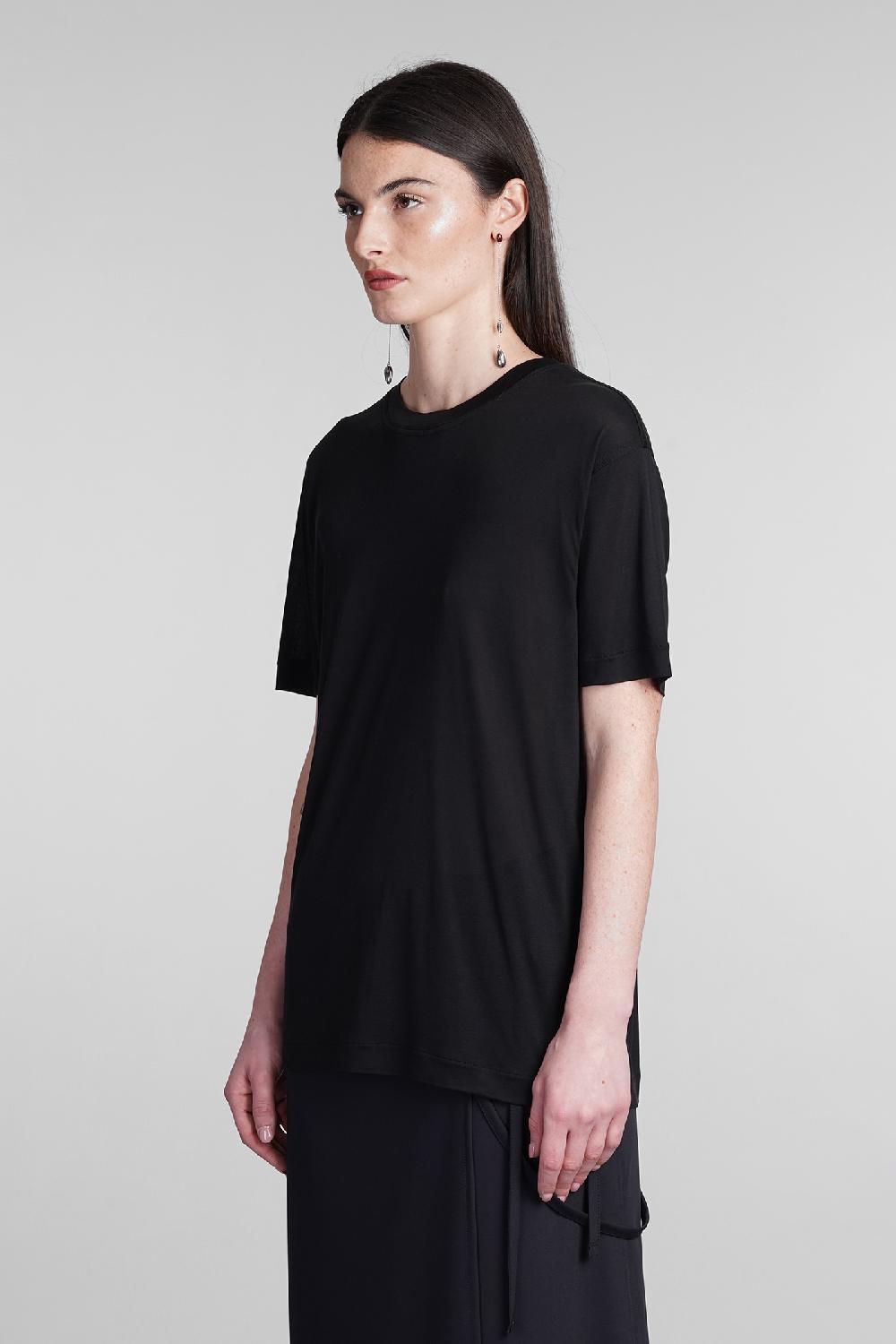 Deliberti LEMAIRE T-shirt In Seta Nera Cod. 394714 - Deliberti The Luxury Shopping