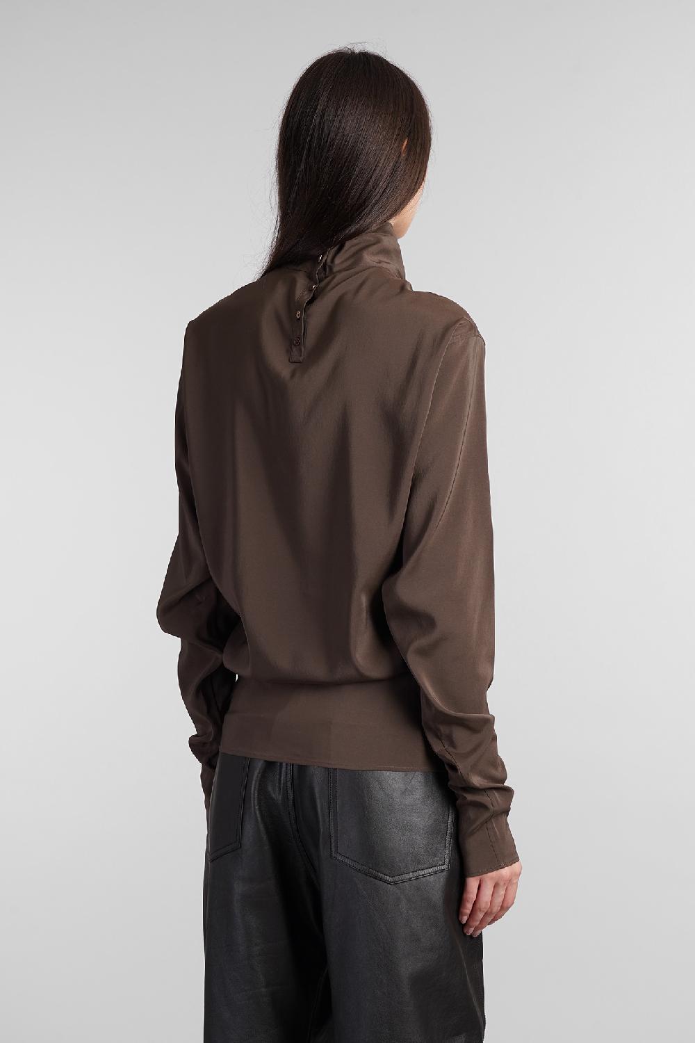 Deliberti LEMAIRE Topwear In Seta Marrone Cod. 406424 - Deliberti The Luxury Shopping