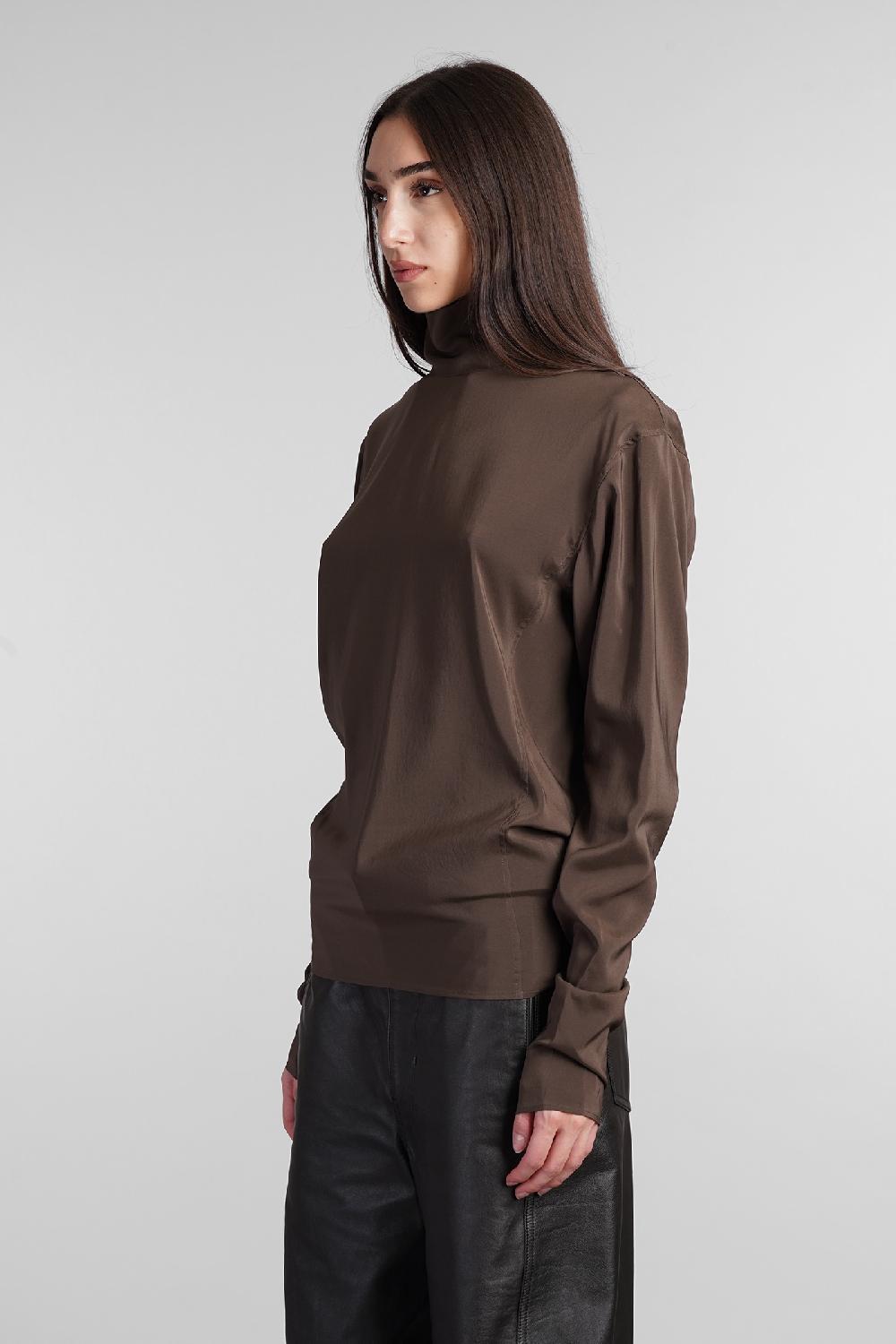 Deliberti LEMAIRE Topwear In Seta Marrone Cod. 406424 - Deliberti The Luxury Shopping