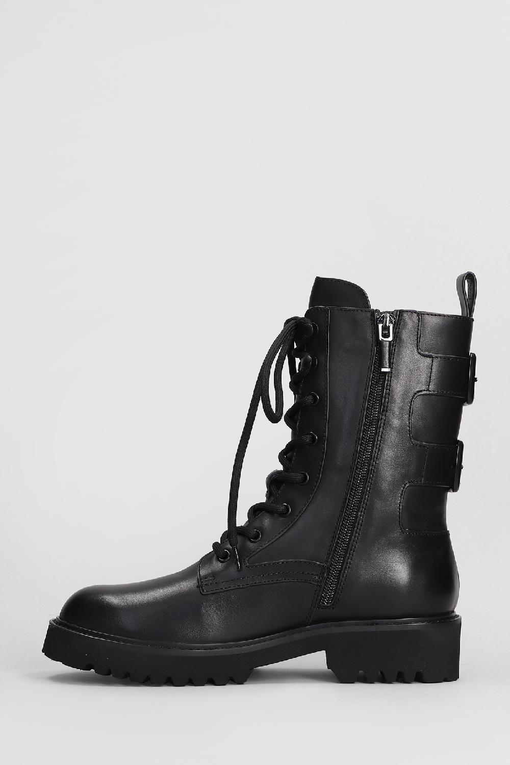 Deliberti Lola Cruz Anfibi Asia In Pelle Nera Cod. 407283 - Deliberti The Luxury Shopping