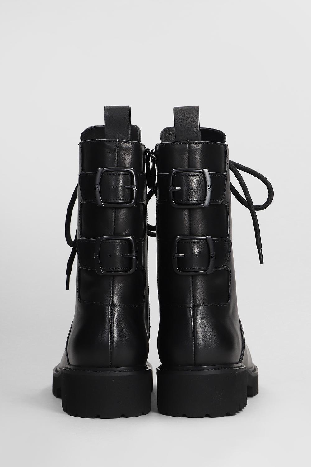 Deliberti Lola Cruz Anfibi Asia In Pelle Nera Cod. 407283 - Deliberti The Luxury Shopping