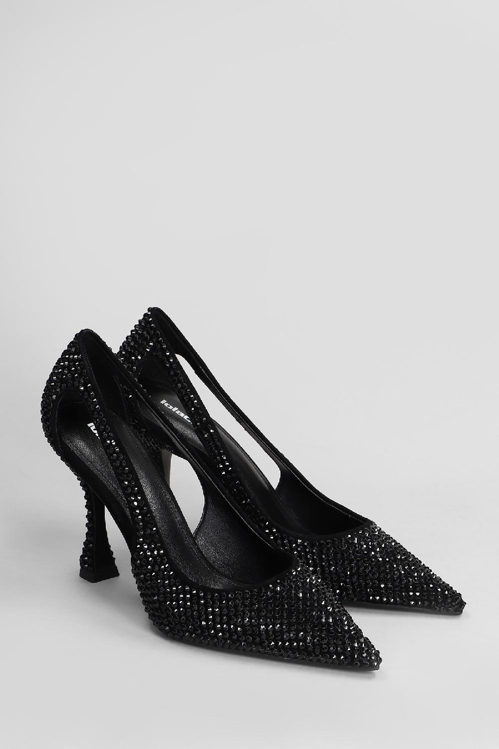 Deliberti Lola Cruz Decollete Bethany Pumps 95 In Camoscio Nero Cod. 407396 - Deliberti The Luxury Shopping