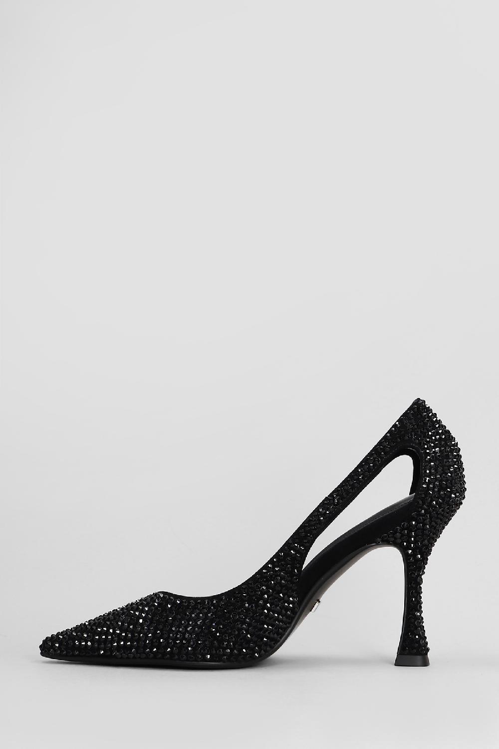 Deliberti Lola Cruz Decollete Bethany Pumps 95 In Camoscio Nero Cod. 407396 - Deliberti The Luxury Shopping