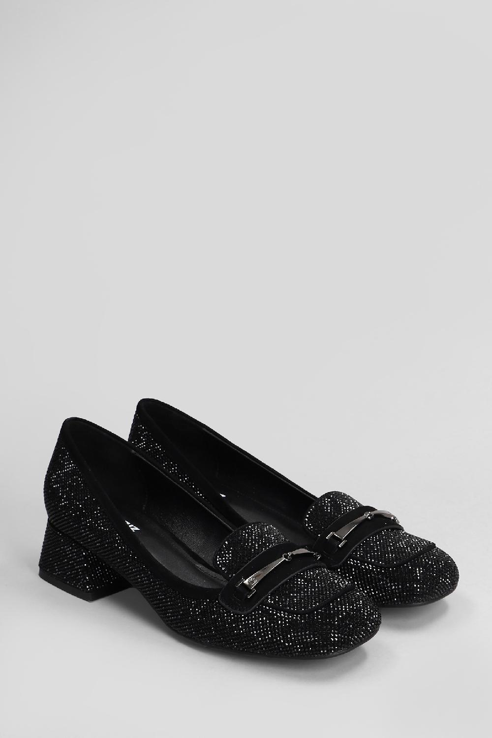 Deliberti Lola Cruz Decollete Clover Pump 40 In Camoscio Nero Cod. 408221 - Deliberti The Luxury Shopping