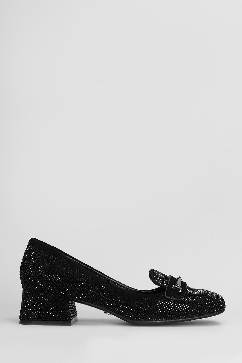 Deliberti Lola Cruz Decollete clover pump 40 in camoscio nero cod. 408221 - Deliberti The Luxury Shopping