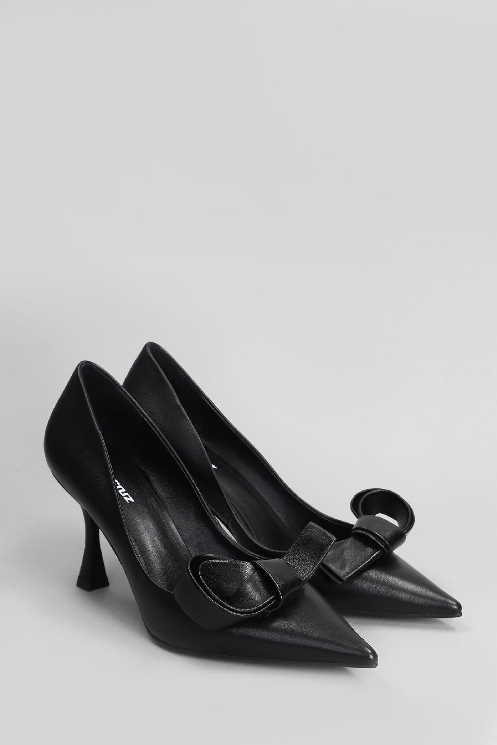 Deliberti Lola Cruz Decollete Cynthia Pump 80 In Pelle Nera Cod. 405445 - Deliberti The Luxury Shopping