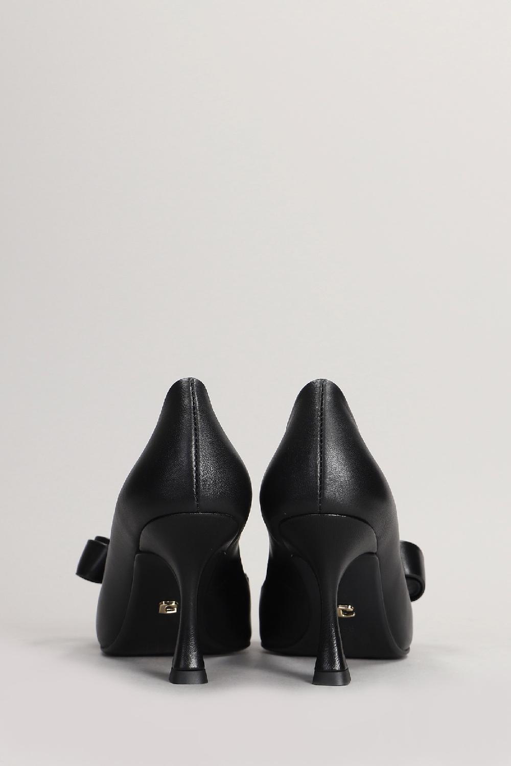 Deliberti Lola Cruz Decollete Cynthia Pump 80 In Pelle Nera Cod. 405445 - Deliberti The Luxury Shopping