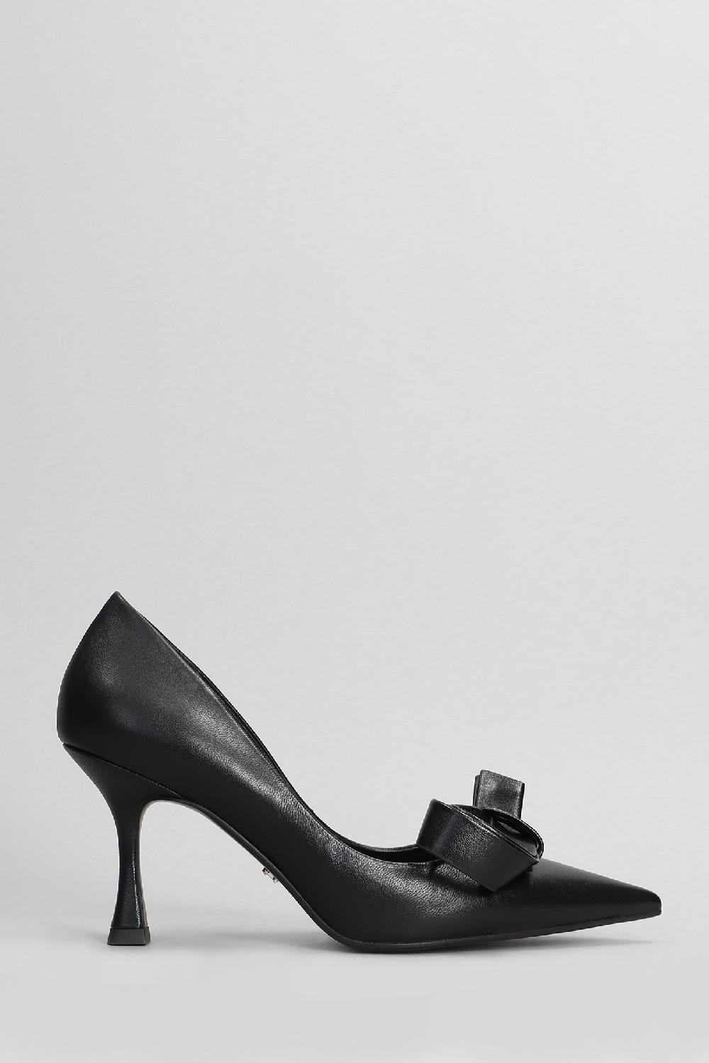 Deliberti Lola Cruz Decollete cynthia pump 80 in pelle nera cod. 405445 - Deliberti The Luxury Shopping