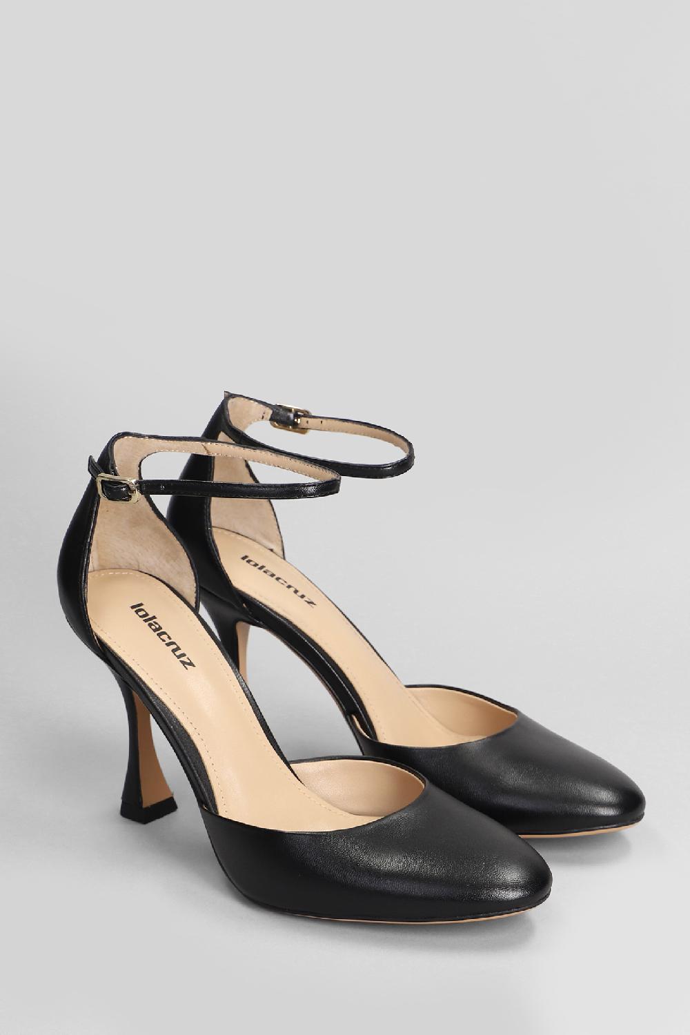 Deliberti Lola Cruz Decollete Dury Pumps 95 In Pelle Nera Cod. 406004 - Deliberti The Luxury Shopping
