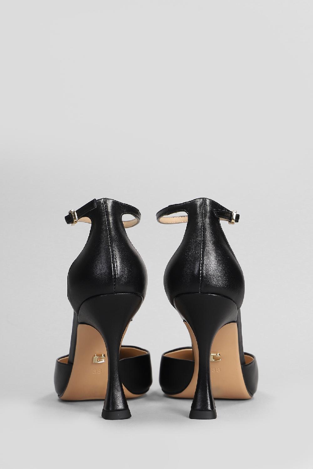 Deliberti Lola Cruz Decollete Dury Pumps 95 In Pelle Nera Cod. 406004 - Deliberti The Luxury Shopping