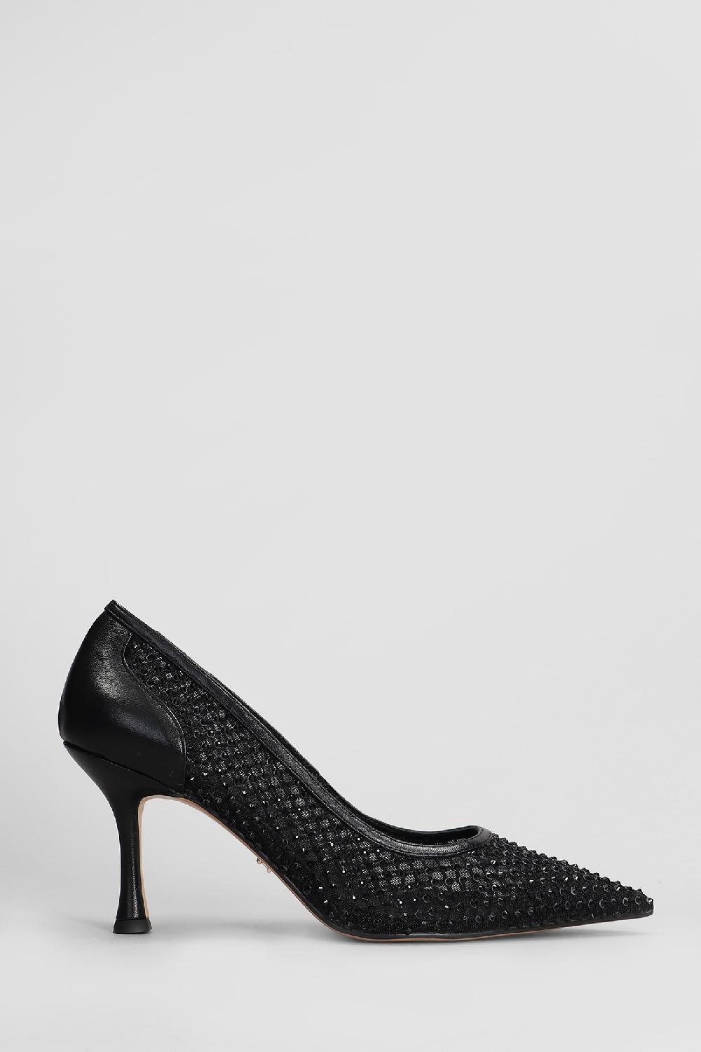 Deliberti Lola Cruz Decollete gilda pump 80 in pelle nera cod. 407392 - Deliberti The Luxury Shopping