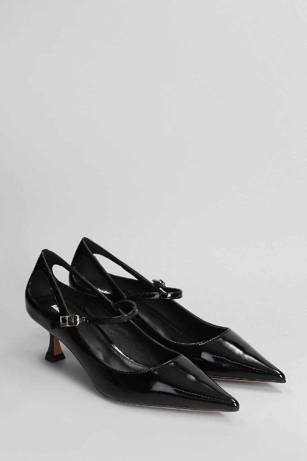 Deliberti Lola Cruz Decollete Tina Pumps In Vernice Nera Cod. 405337 - Deliberti The Luxury Shopping