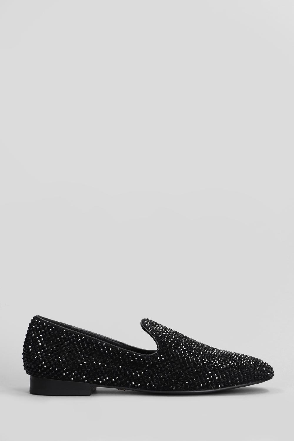 Deliberti Lola Cruz Mocassini margarida in camoscio nero cod. 406007 - Deliberti The Luxury Shopping