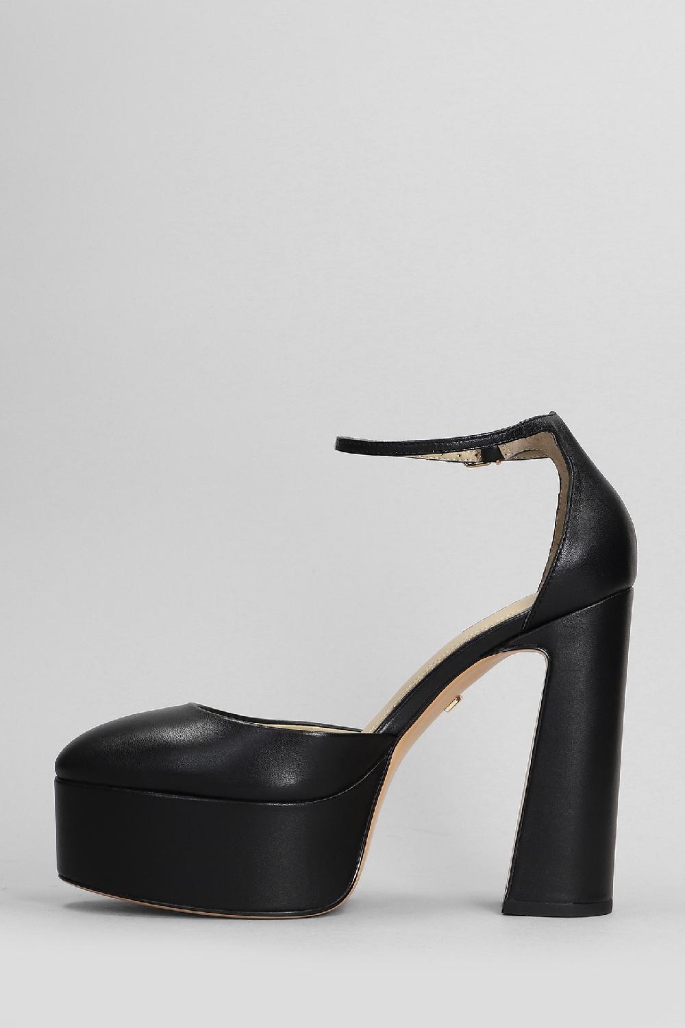 Deliberti Lola Cruz Sandali Rots In Pelle Nera Cod. 407284 - Deliberti The Luxury Shopping