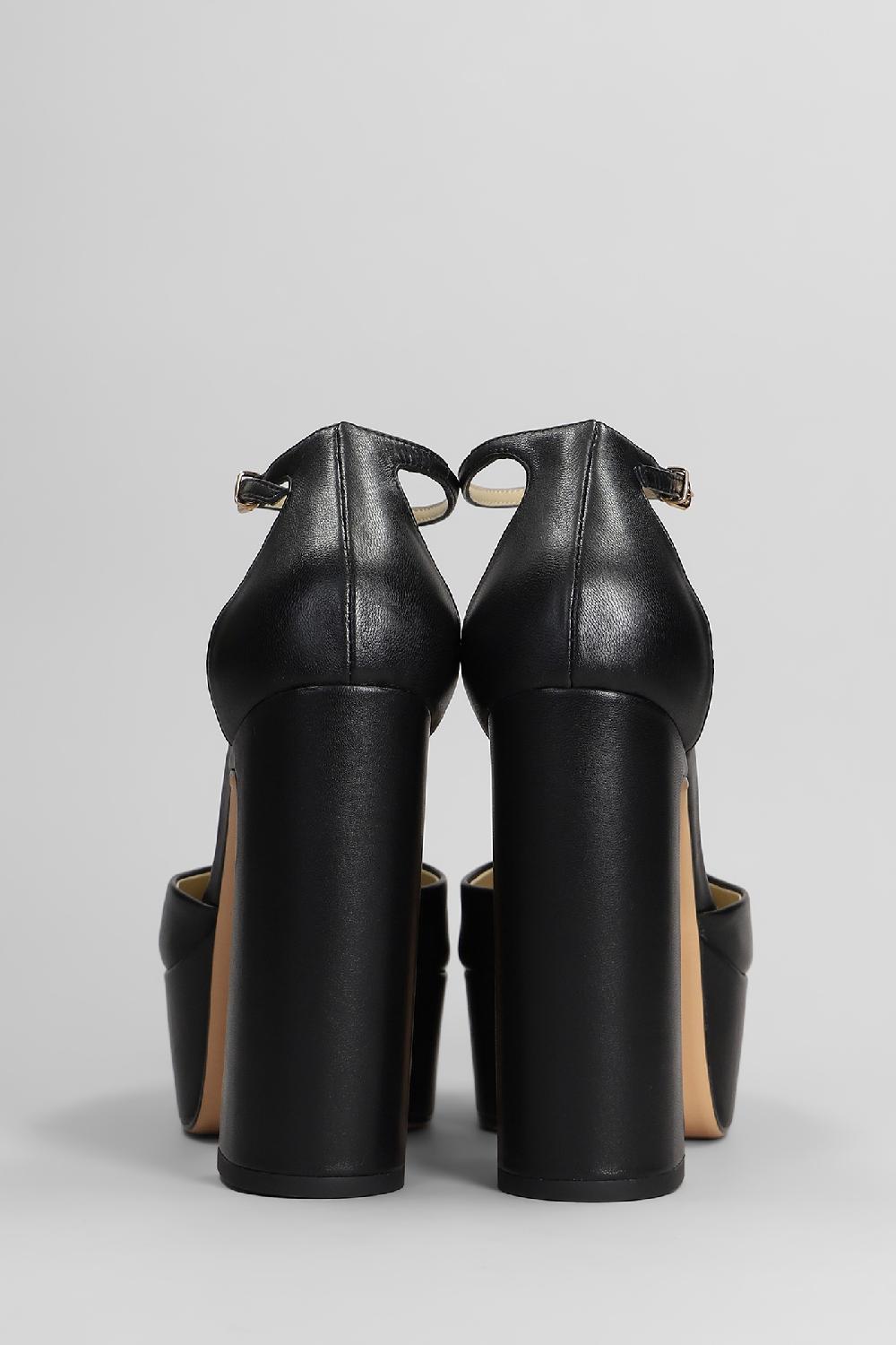 Deliberti Lola Cruz Sandali Rots In Pelle Nera Cod. 407284 - Deliberti The Luxury Shopping
