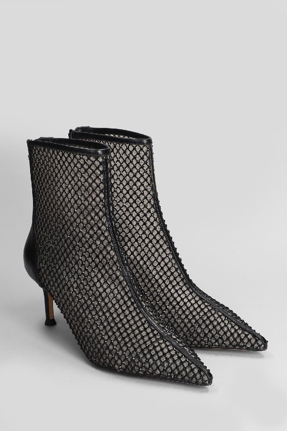 Deliberti Lola Cruz Tronchetti Tacco Alto Gilda Boots 65 In Pelle Nera Cod. 406006 - Deliberti The Luxury Shopping