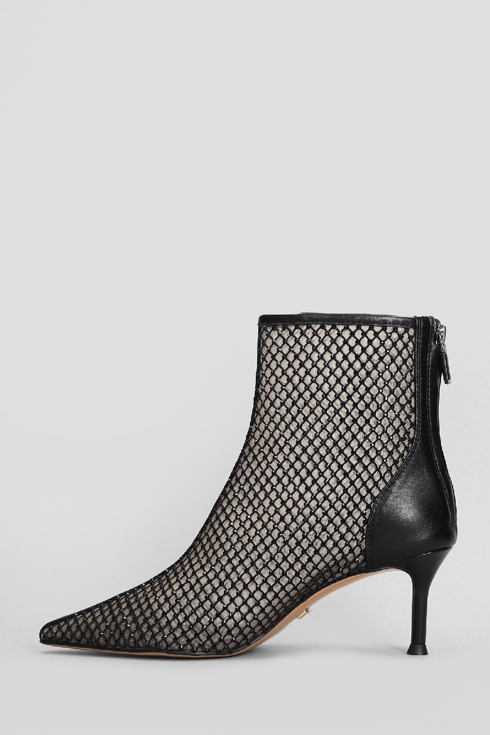 Deliberti Lola Cruz Tronchetti Tacco Alto Gilda Boots 65 In Pelle Nera Cod. 406006 - Deliberti The Luxury Shopping