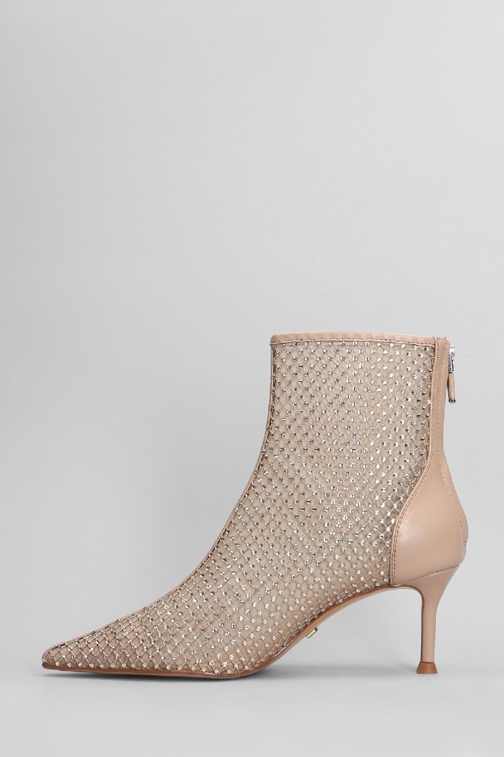 Deliberti Lola Cruz Tronchetti Tacco Alto Gilda Boots 65 In Pelle Cipria Cod. 406733 - Deliberti The Luxury Shopping