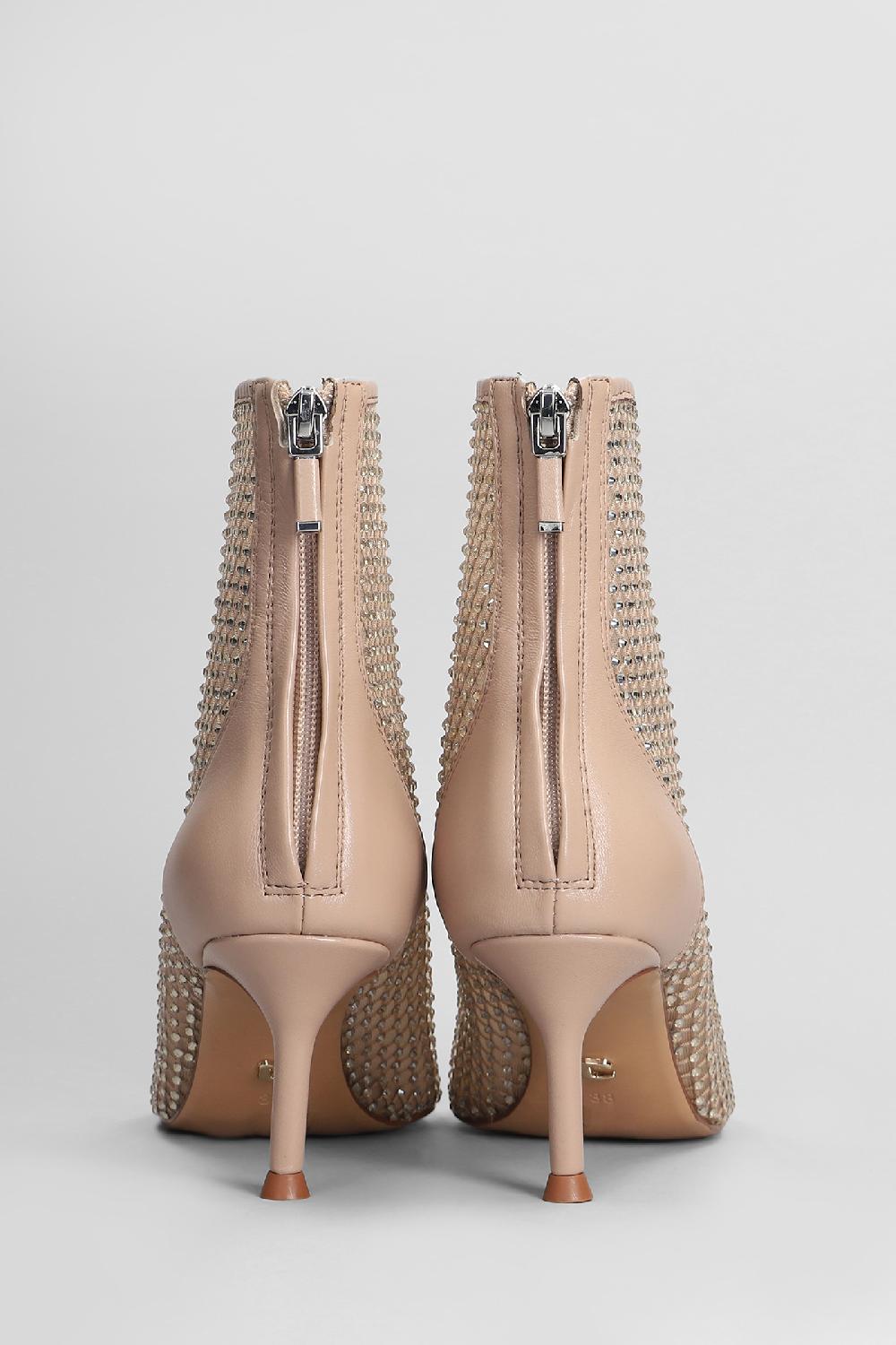 Deliberti Lola Cruz Tronchetti Tacco Alto Gilda Boots 65 In Pelle Cipria Cod. 406733 - Deliberti The Luxury Shopping