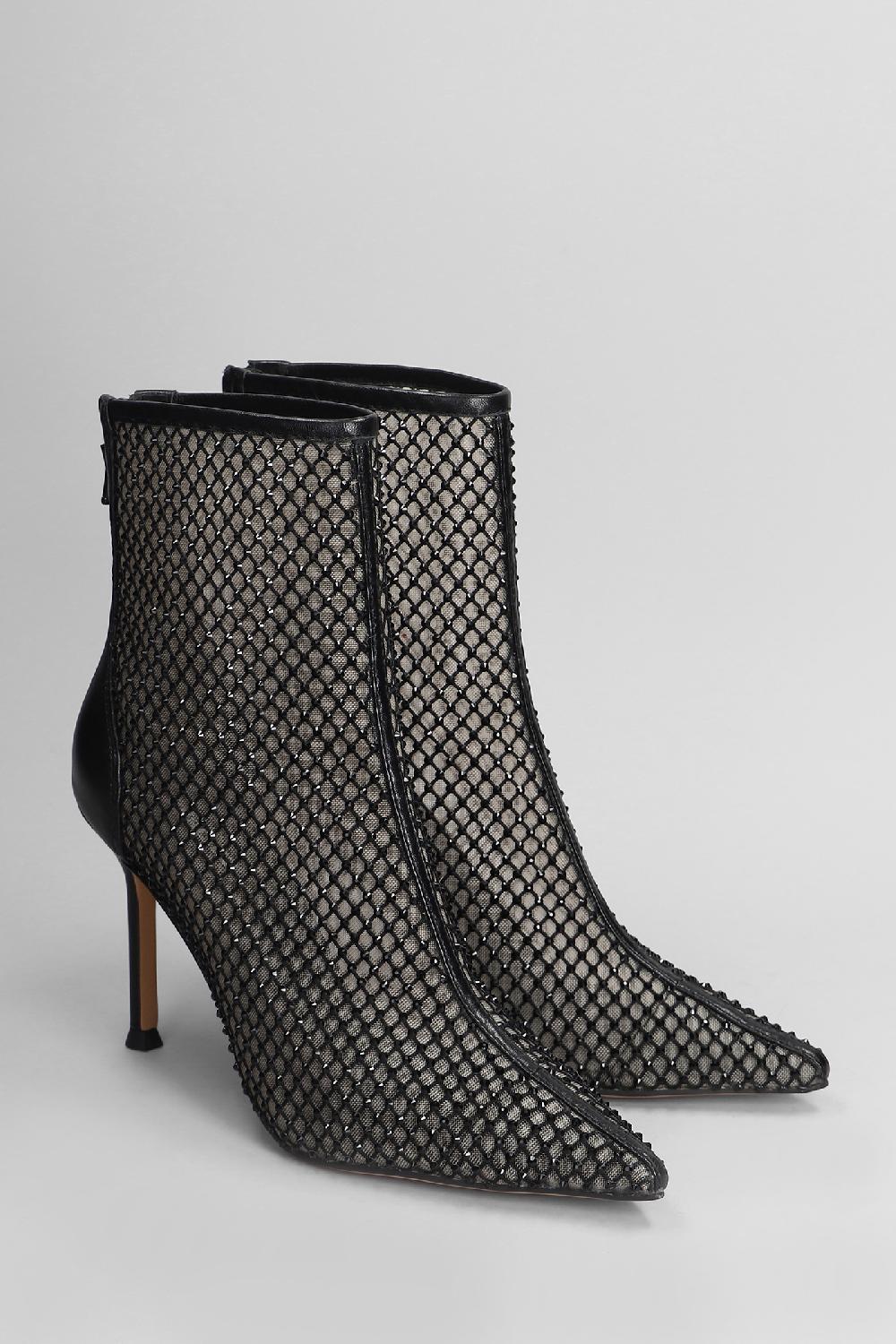 Deliberti Lola Cruz Tronchetti Tacco Alto Gilda Boots 95 In Pelle Nera Cod. 406732 - Deliberti The Luxury Shopping