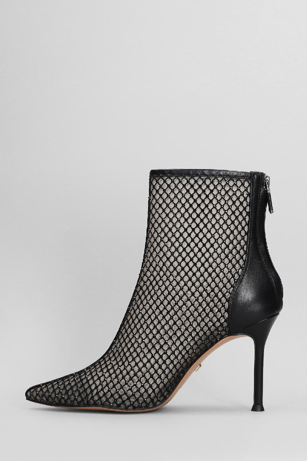 Deliberti Lola Cruz Tronchetti Tacco Alto Gilda Boots 95 In Pelle Nera Cod. 406732 - Deliberti The Luxury Shopping