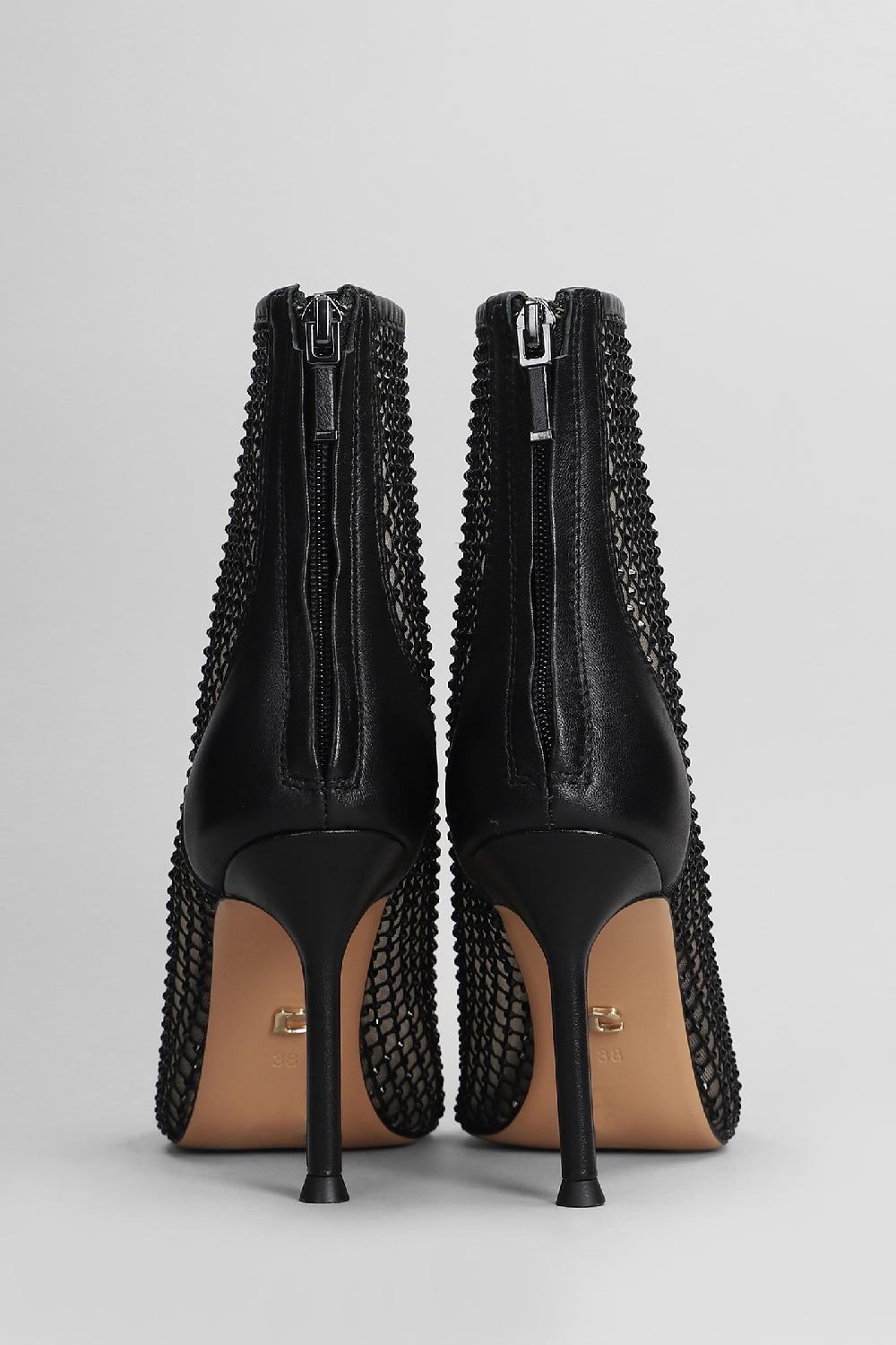 Deliberti Lola Cruz Tronchetti Tacco Alto Gilda Boots 95 In Pelle Nera Cod. 406732 - Deliberti The Luxury Shopping
