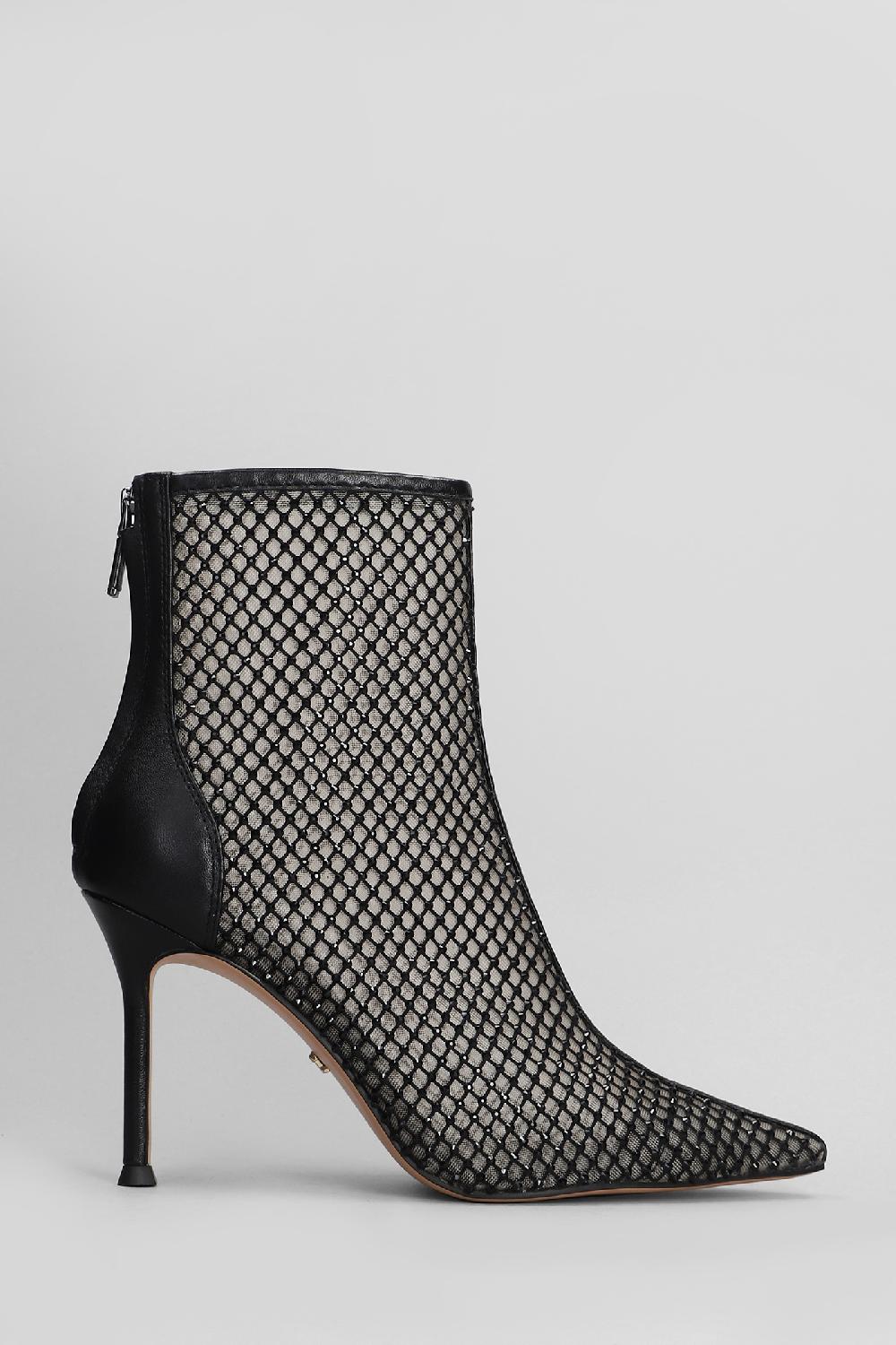 Deliberti Lola Cruz Tronchetti tacco alto gilda boots 95 in pelle nera cod. 406732 - Deliberti The Luxury Shopping