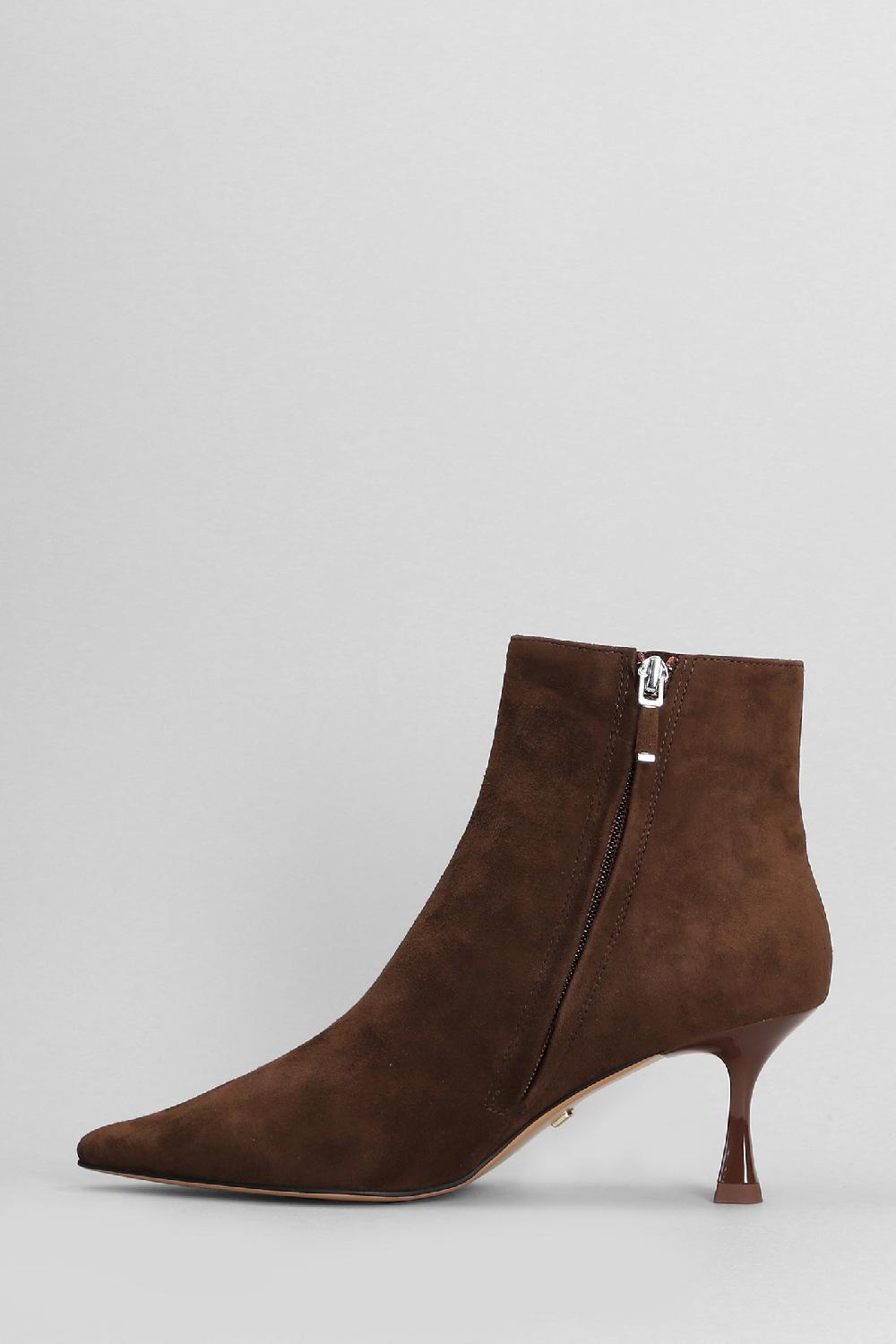 Deliberti Lola Cruz Tronchetti Tacco Alto Jazmine In Camoscio Marrone Cod. 404573 - Deliberti The Luxury Shopping