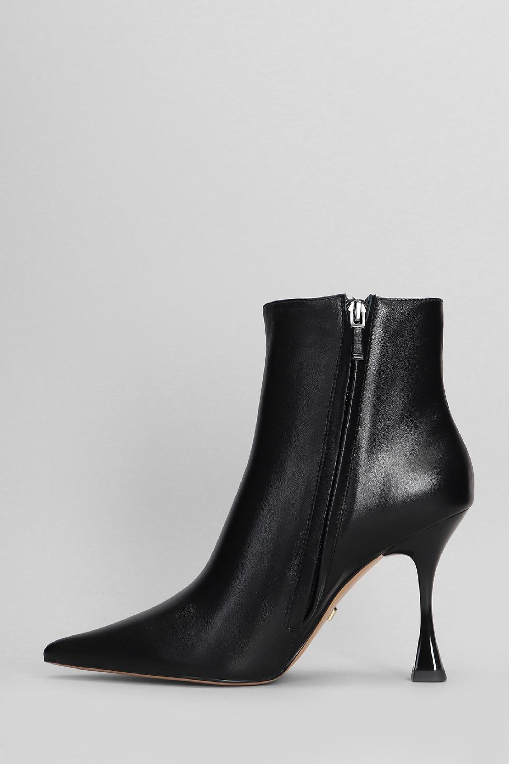 Deliberti Lola Cruz Tronchetti Tacco Alto Jazmine In Pelle Nera Cod. 404571 - Deliberti The Luxury Shopping