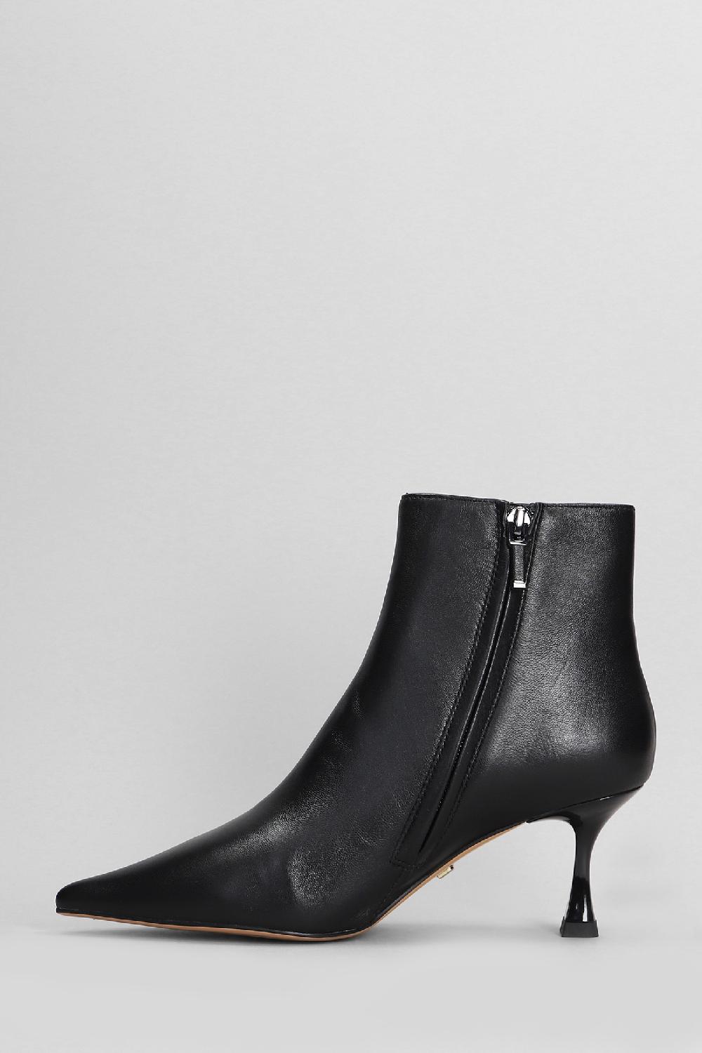 Deliberti Lola Cruz Tronchetti Tacco Alto Jazmine In Pelle Nera Cod. 404572 - Deliberti The Luxury Shopping