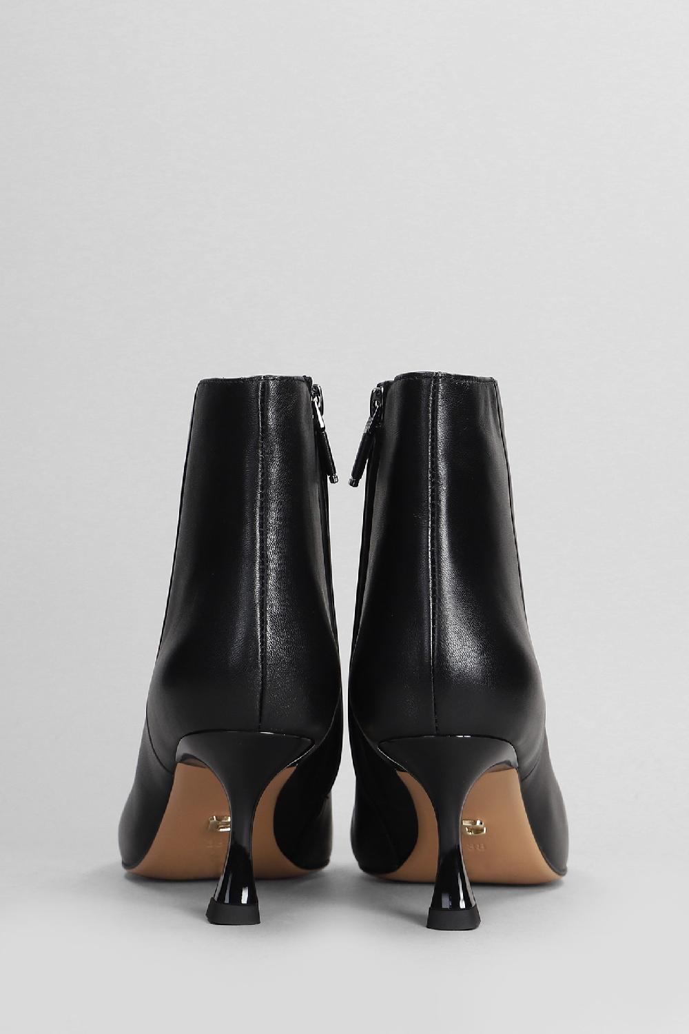 Deliberti Lola Cruz Tronchetti Tacco Alto Jazmine In Pelle Nera Cod. 404572 - Deliberti The Luxury Shopping