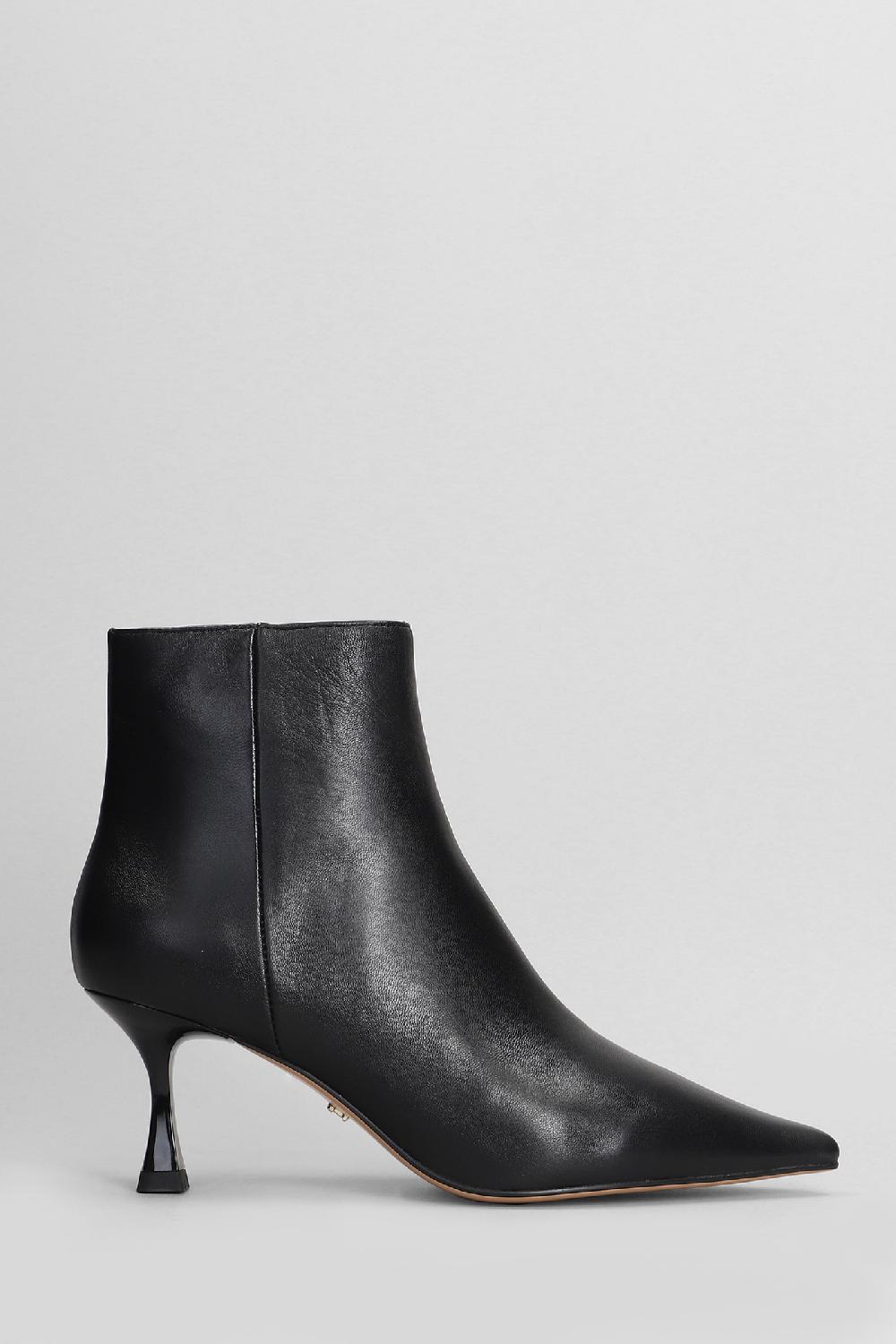 Deliberti Lola Cruz Tronchetti tacco alto jazmine in pelle nera cod. 404572 - Deliberti The Luxury Shopping