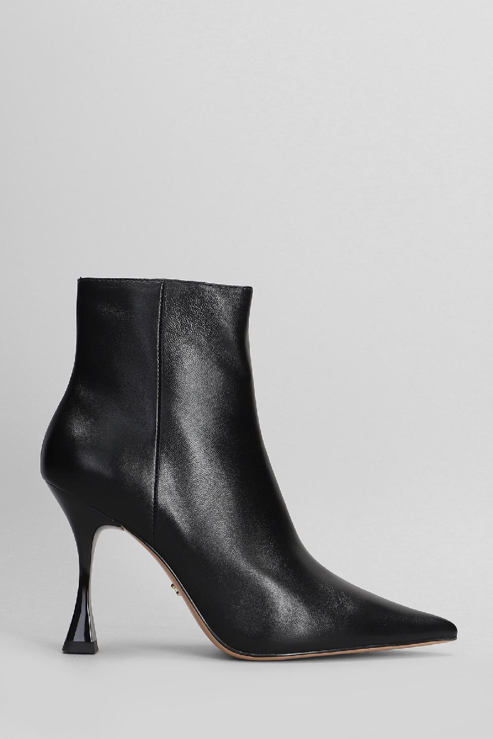 Deliberti Lola Cruz Tronchetti tacco alto jazmine in pelle nera cod. 404571 - Deliberti The Luxury Shopping