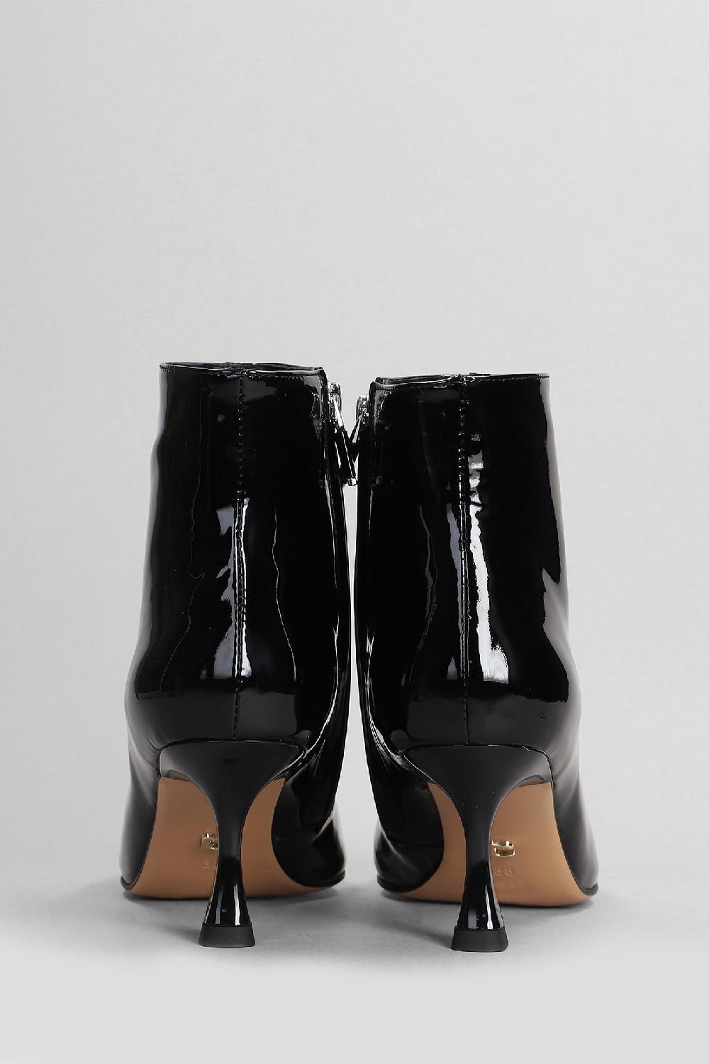 Deliberti Lola Cruz Tronchetti Tacco Alto Jazmine In Vernice Nera Cod. 405336 - Deliberti The Luxury Shopping