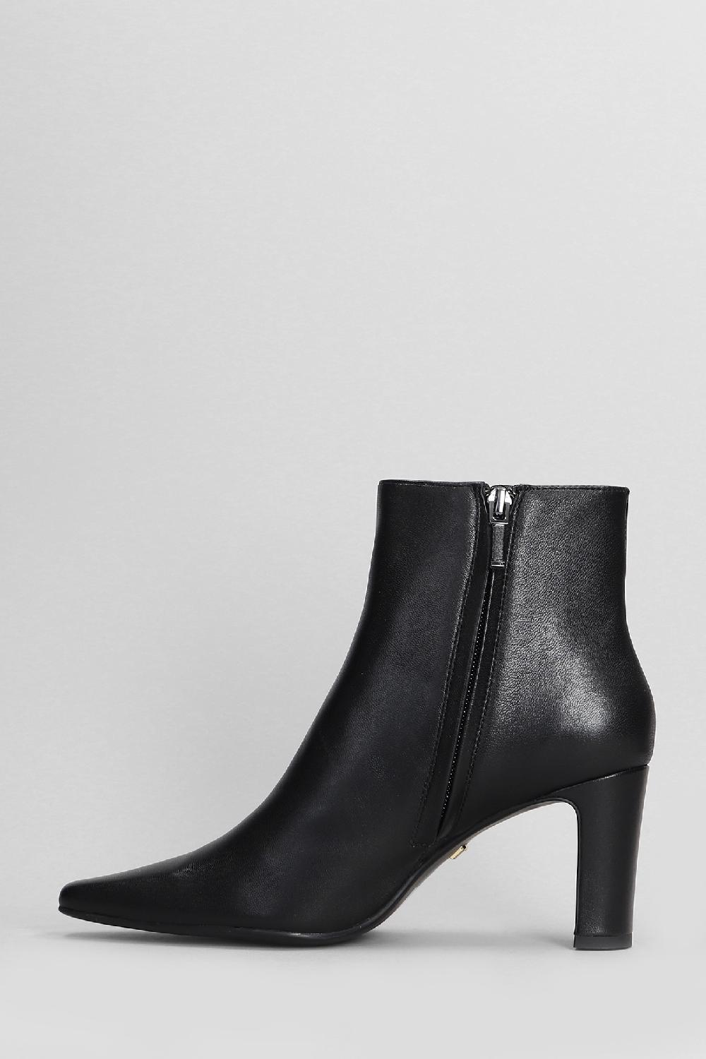 Deliberti Lola Cruz Tronchetti Tacco Alto Lille In Pelle Nera Cod. 404569 - Deliberti The Luxury Shopping