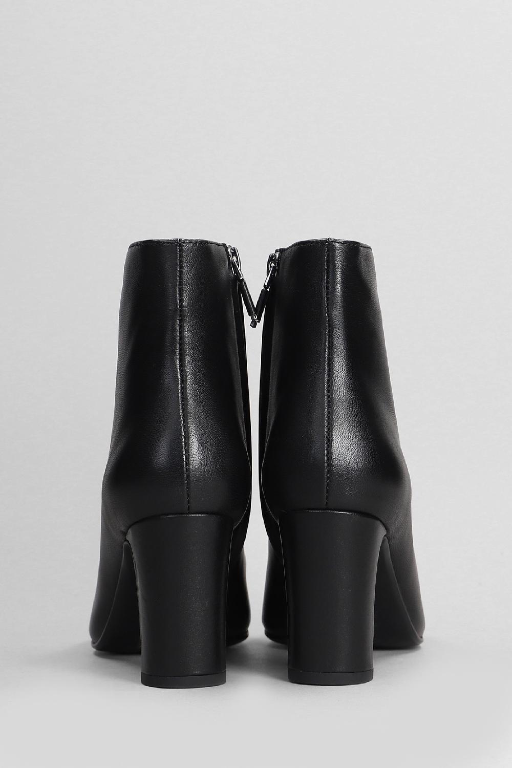 Deliberti Lola Cruz Tronchetti Tacco Alto Lille In Pelle Nera Cod. 404569 - Deliberti The Luxury Shopping