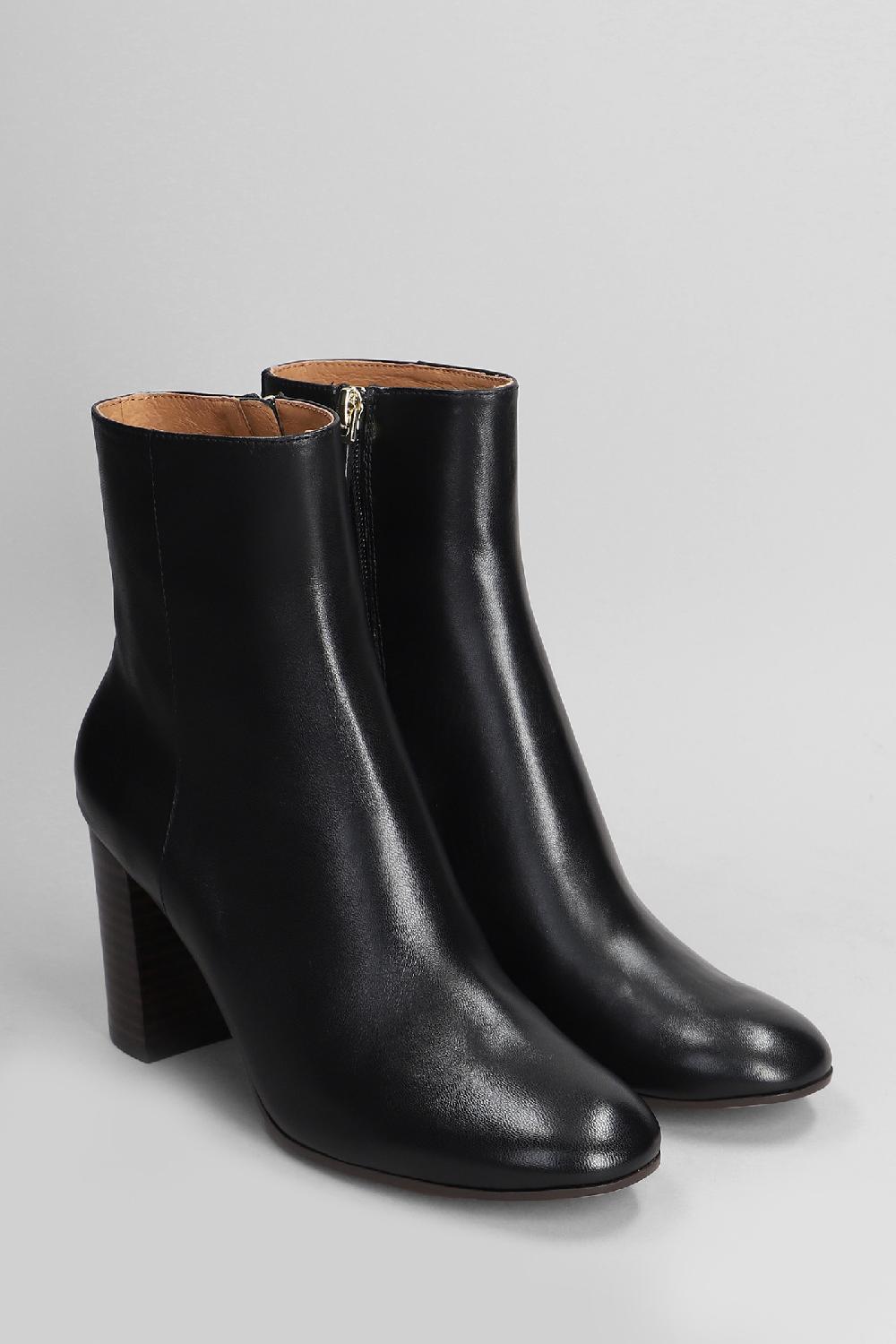 Deliberti Lola Cruz Tronchetti Tacco Alto Manon In Pelle Nera Cod. 404568 - Deliberti The Luxury Shopping