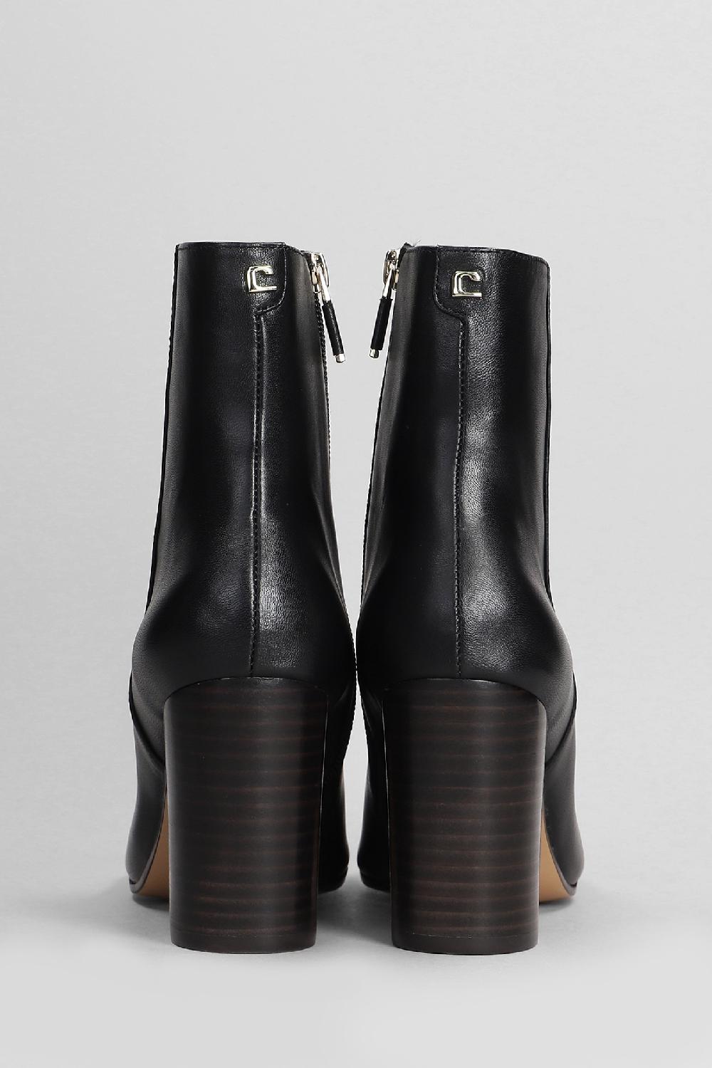 Deliberti Lola Cruz Tronchetti Tacco Alto Manon In Pelle Nera Cod. 404568 - Deliberti The Luxury Shopping