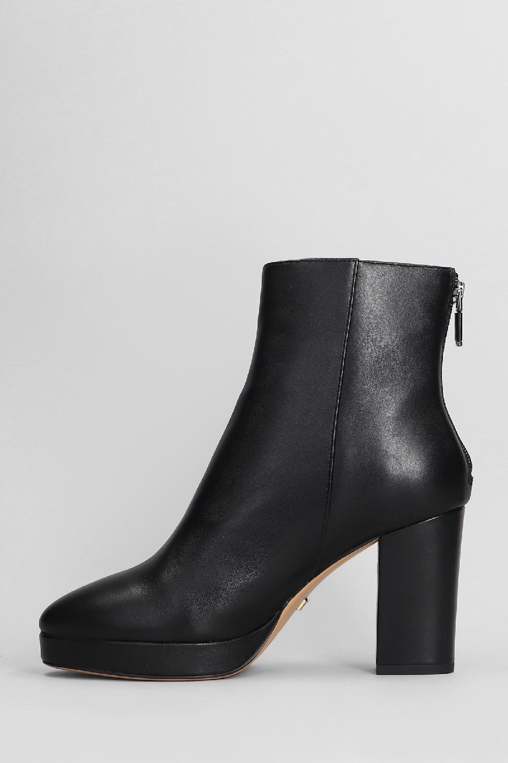 Deliberti Lola Cruz Tronchetti Tacco Alto Tess Ankle Boots In Pelle Nera Cod. 406730 - Deliberti The Luxury Shopping