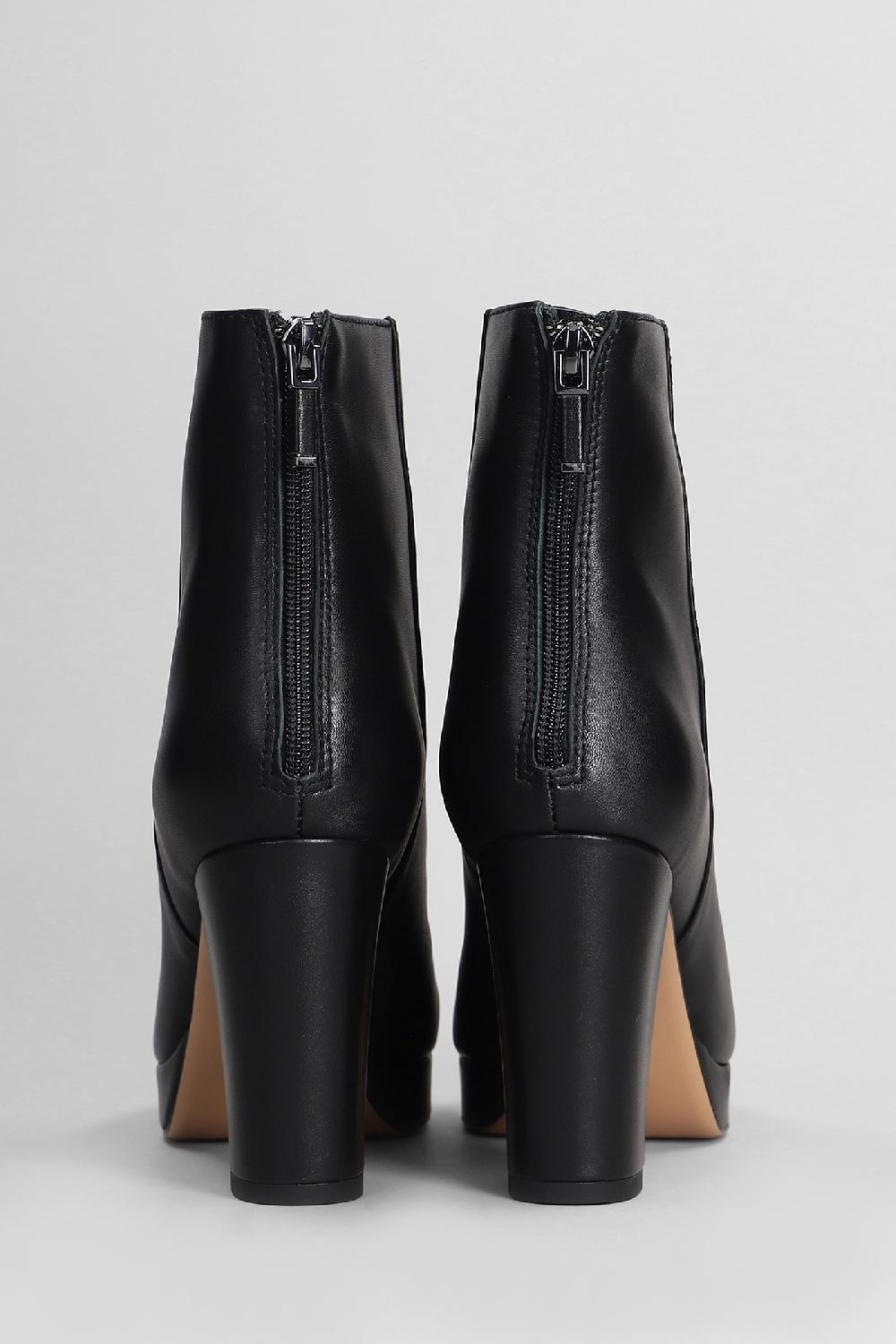 Deliberti Lola Cruz Tronchetti Tacco Alto Tess Ankle Boots In Pelle Nera Cod. 406730 - Deliberti The Luxury Shopping