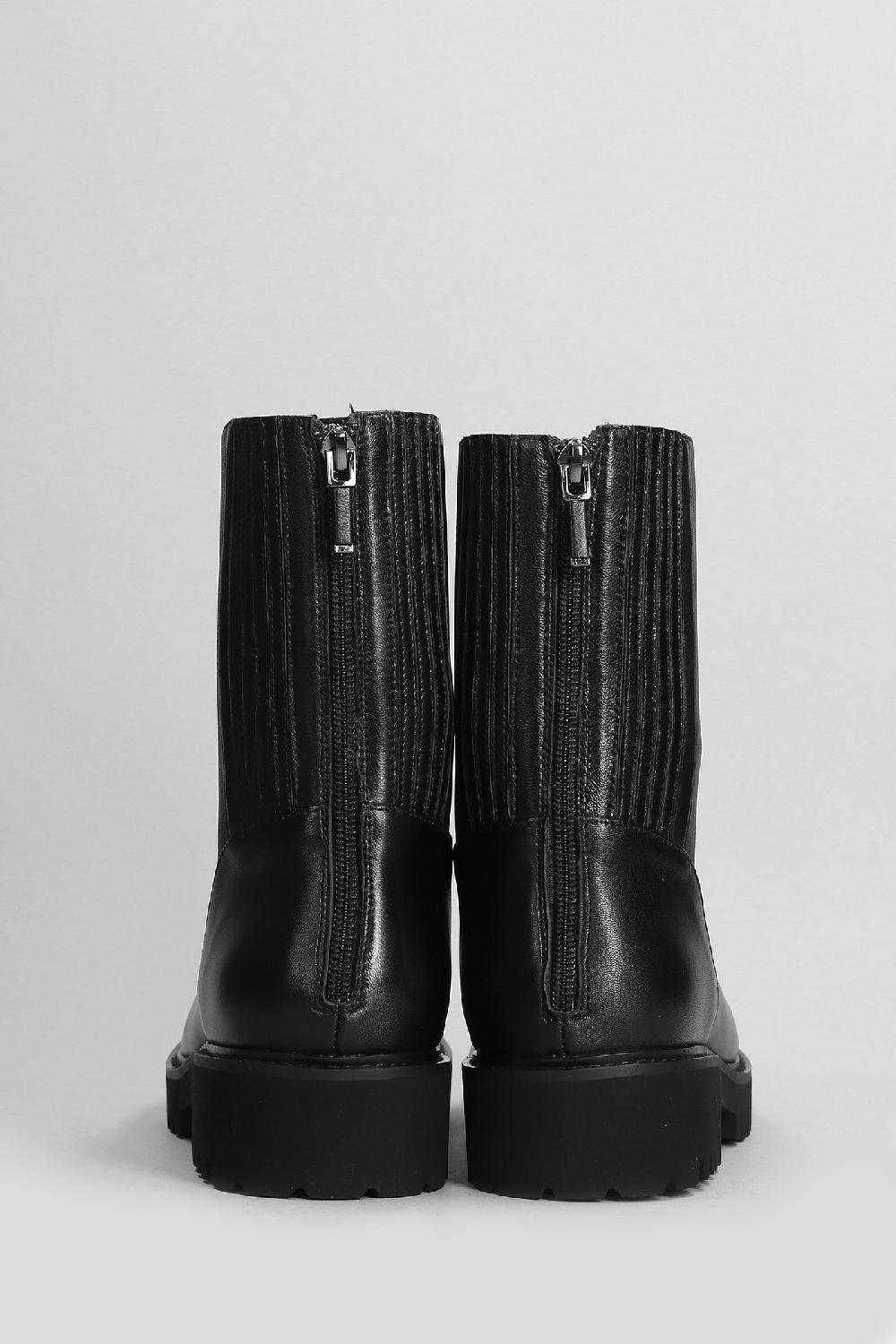 Deliberti Lola Cruz Tronchetti Tacco Basso Eliz In Pelle Nera Cod. 405334 - Deliberti The Luxury Shopping