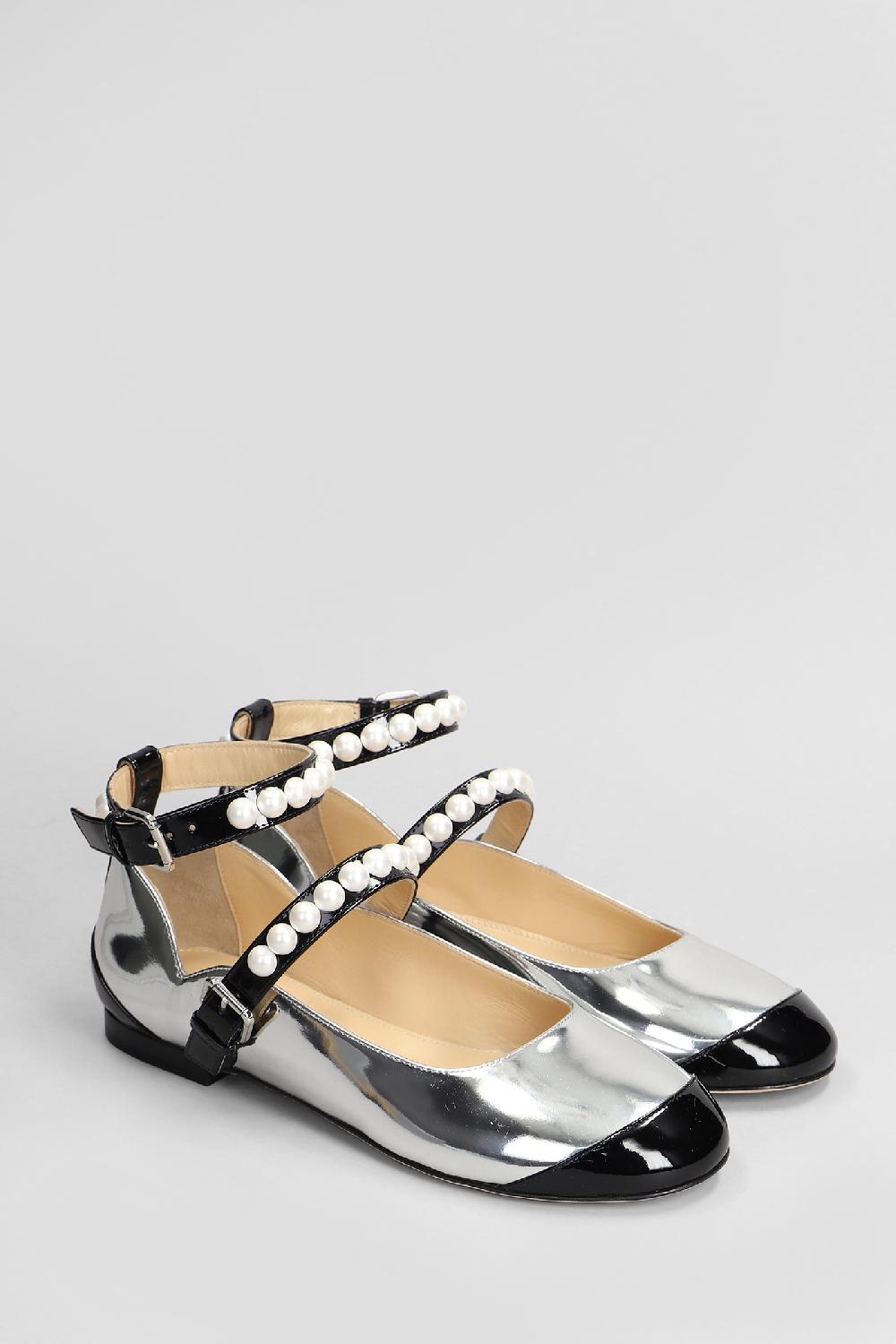 Deliberti Mach & Mach Ballerine In Pelle Argento Cod. 406701 - Deliberti The Luxury Shopping
