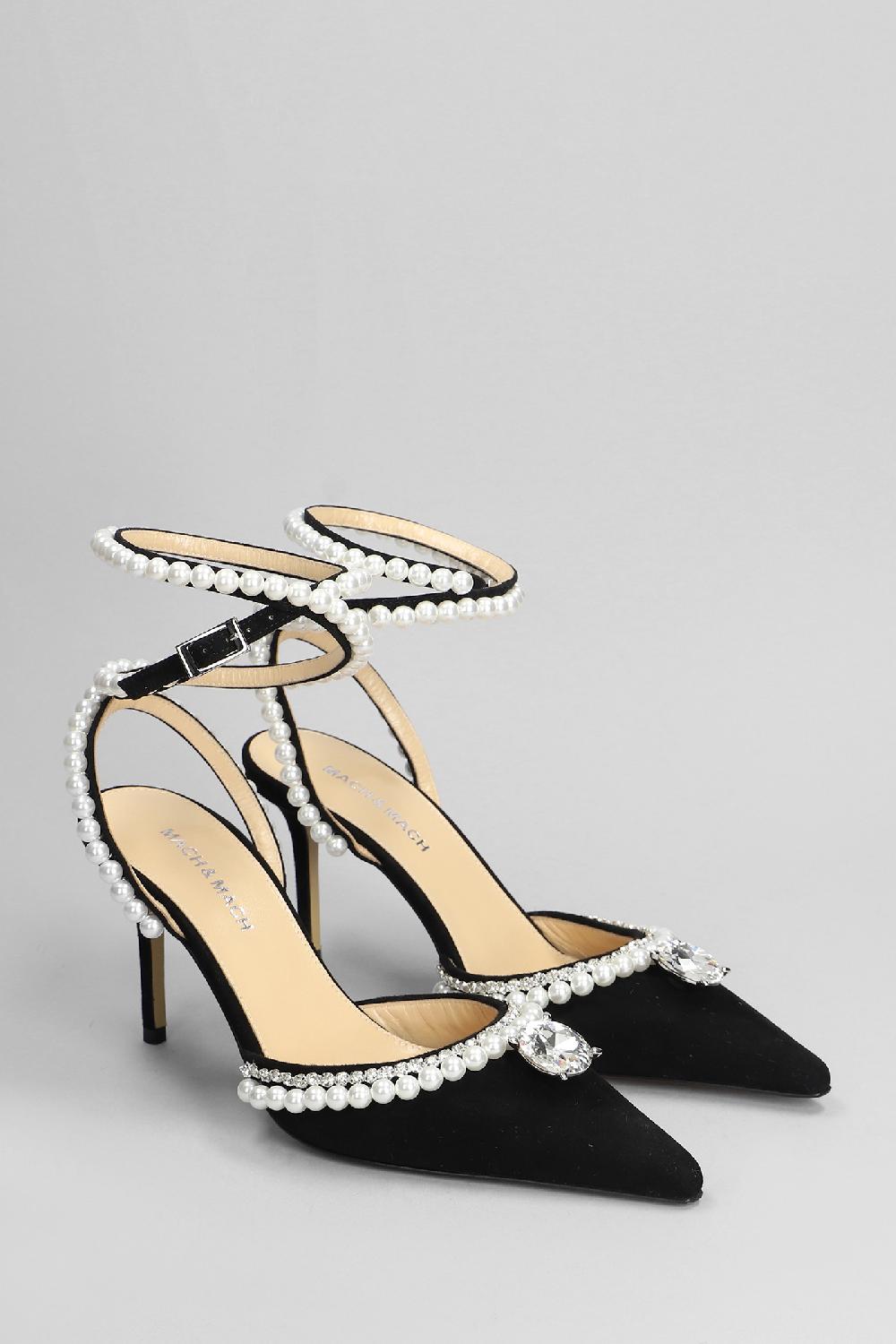 Deliberti Mach & Mach Decollete In Camoscio Nero Cod. 401824 - Deliberti The Luxury Shopping