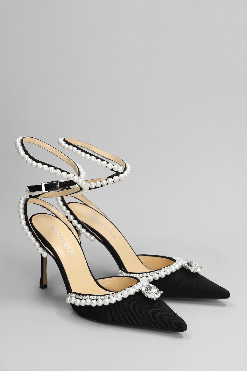 Deliberti Mach & Mach Decollete In Tessuto Nero Cod. 397846 - Deliberti The Luxury Shopping
