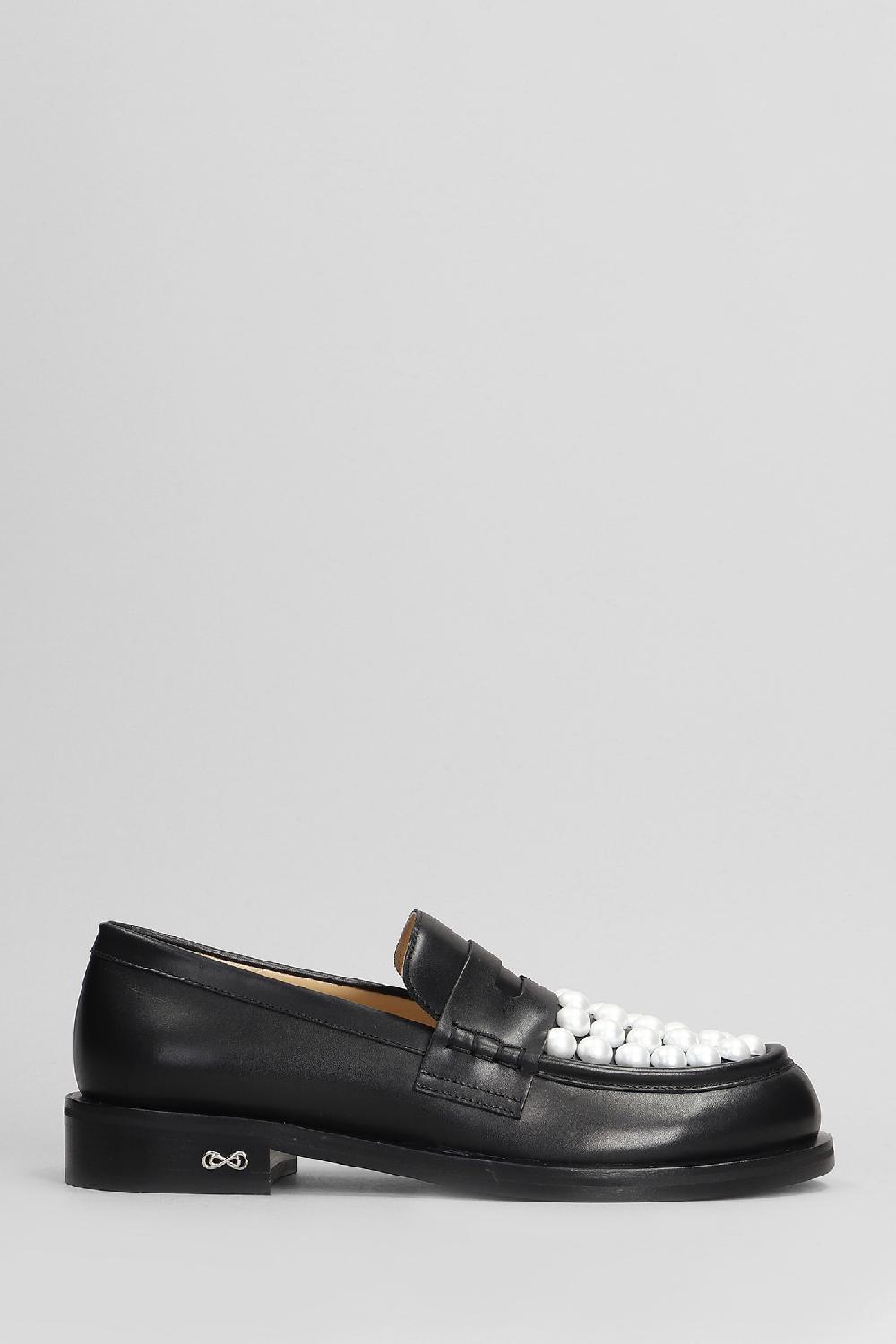 Deliberti Mach & Mach Mocassini sirene in pelle nera cod. 404338 - Deliberti The Luxury Shopping