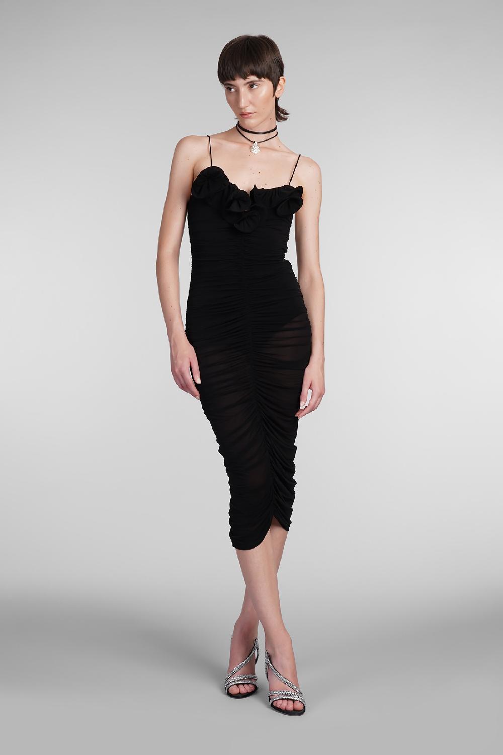 Deliberti Magda Butrym Abito In Cupro Nero Cod. 403009 - Deliberti The Luxury Shopping