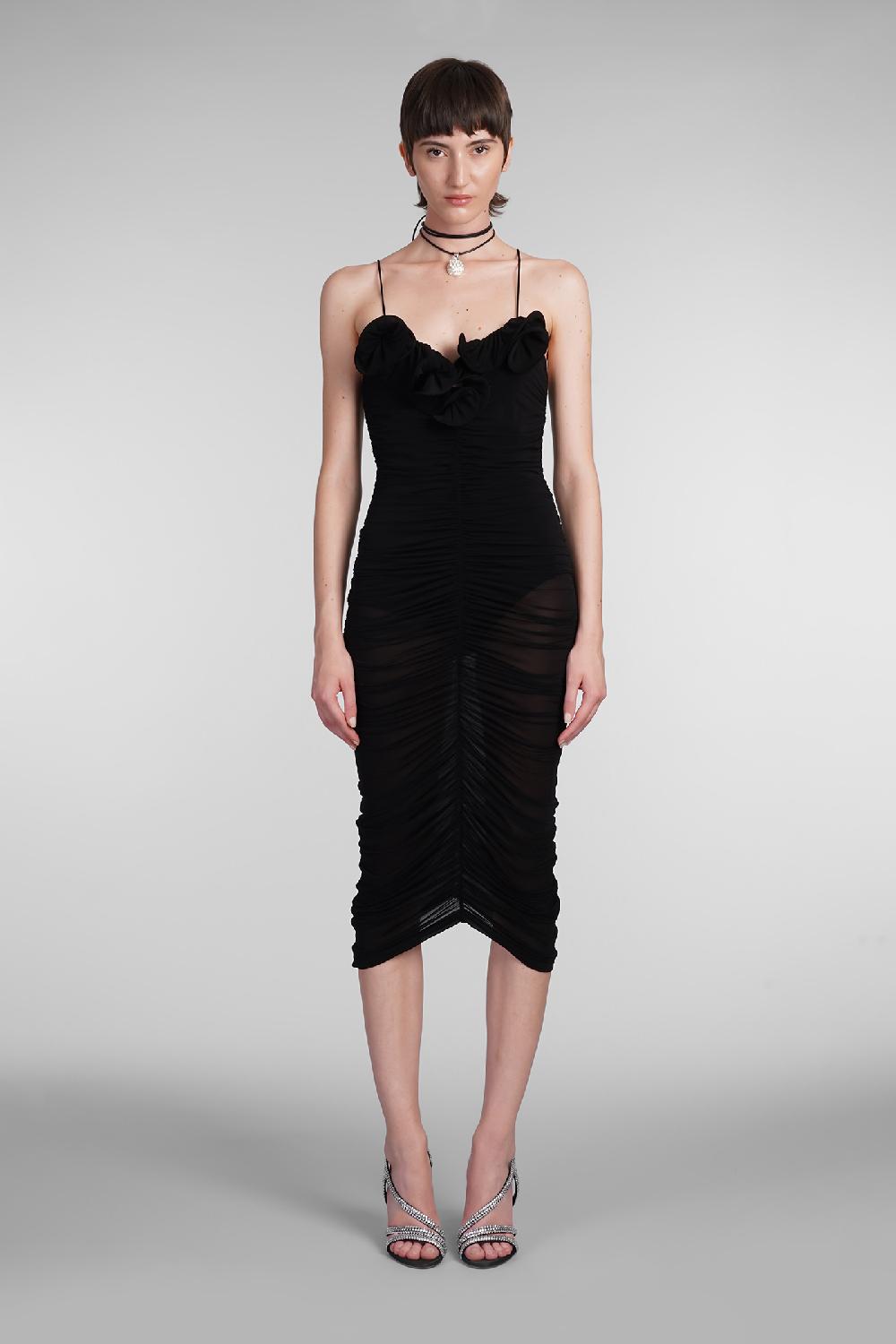 Deliberti Magda Butrym Abito in cupro nero cod. 403009 - Deliberti The Luxury Shopping